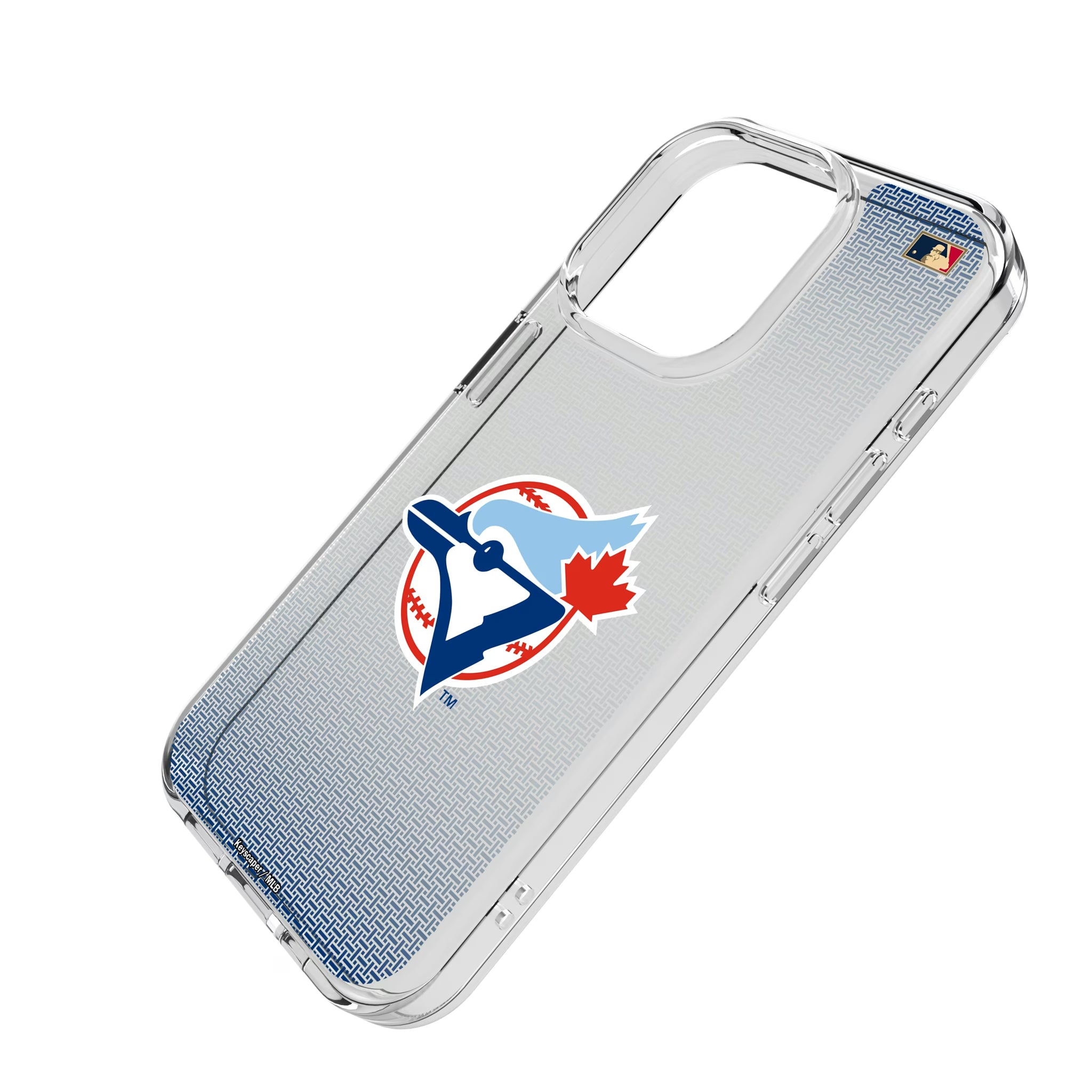 Toronto Blue Jays 1977-1988 - Cooperstown Collection Linen iPhone Clear Phone Case for Apple iPhone - Isometric View
