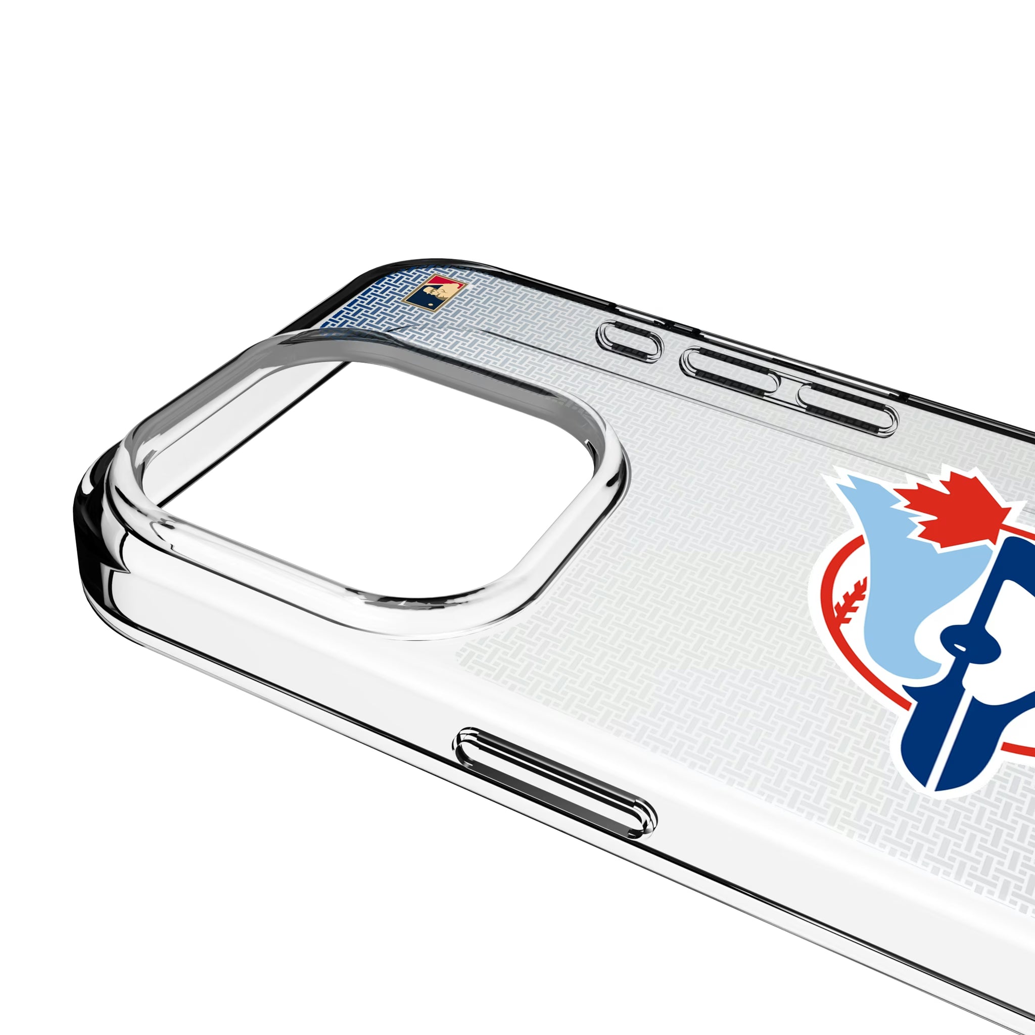 Toronto Blue Jays 1977-1988 - Cooperstown Collection Linen iPhone Clear Phone Case for Apple iPhone - Detail