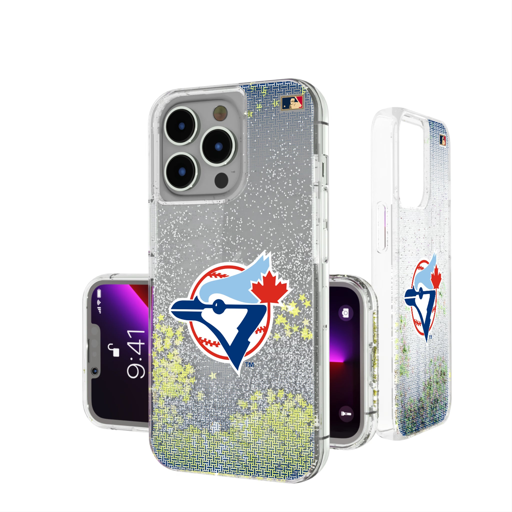 Toronto Blue Jays 1977-1988 - Cooperstown Collection Linen iPhone Glitter Phone Case for Apple iPhone
