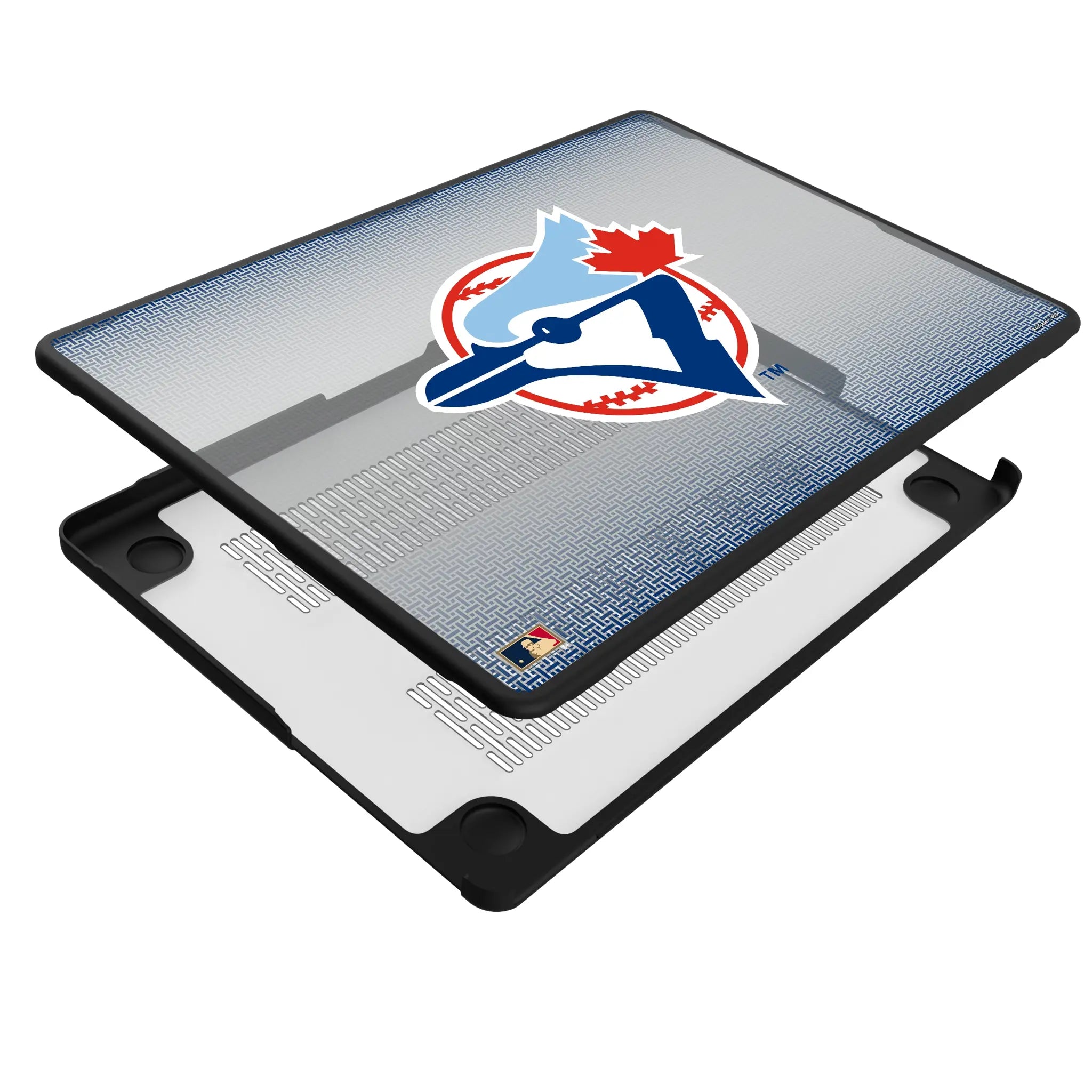 Toronto Blue Jays 1977-1988 - Cooperstown Collection Linen MacBook Laptop Case for Apple MacBook - Isometric View