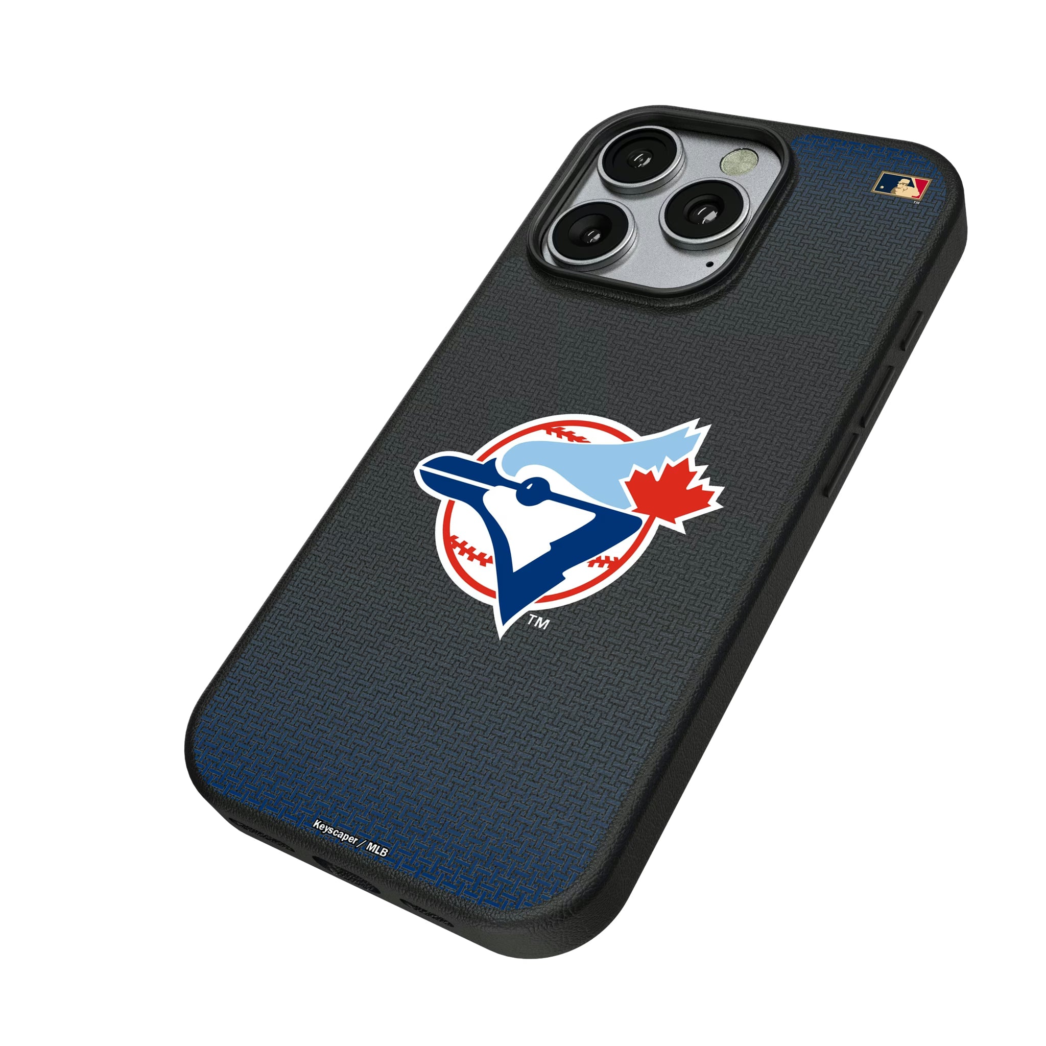 Toronto Blue Jays 1977-1988 - Cooperstown Collection Linen iPhone MagSafe Compatible Phone Case for Apple iPhone - Isometric View