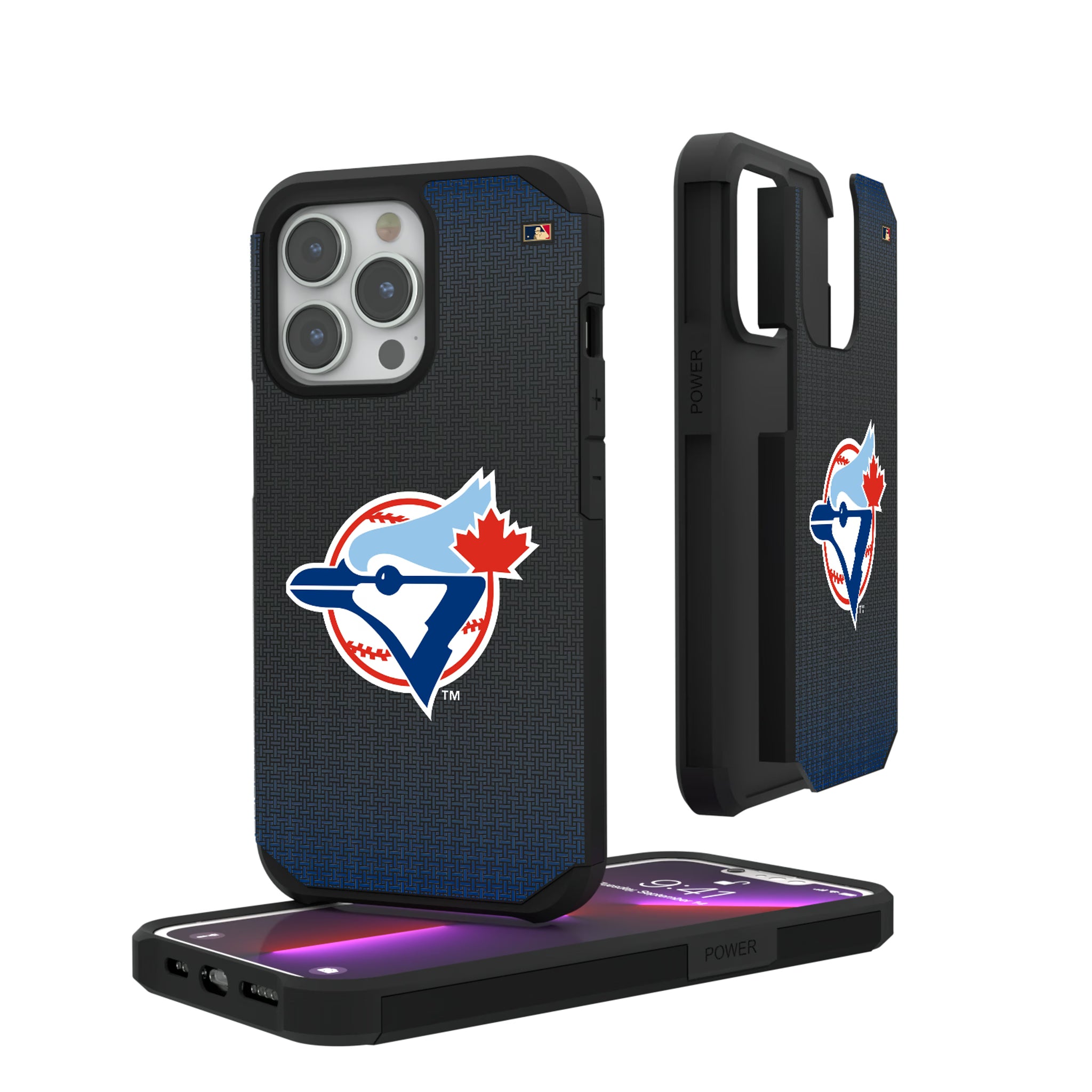 Toronto Blue Jays 1977-1988 - Cooperstown Collection Linen iPhone Rugged Phone Case for Apple iPhone#Device_iPhone 13 Pro