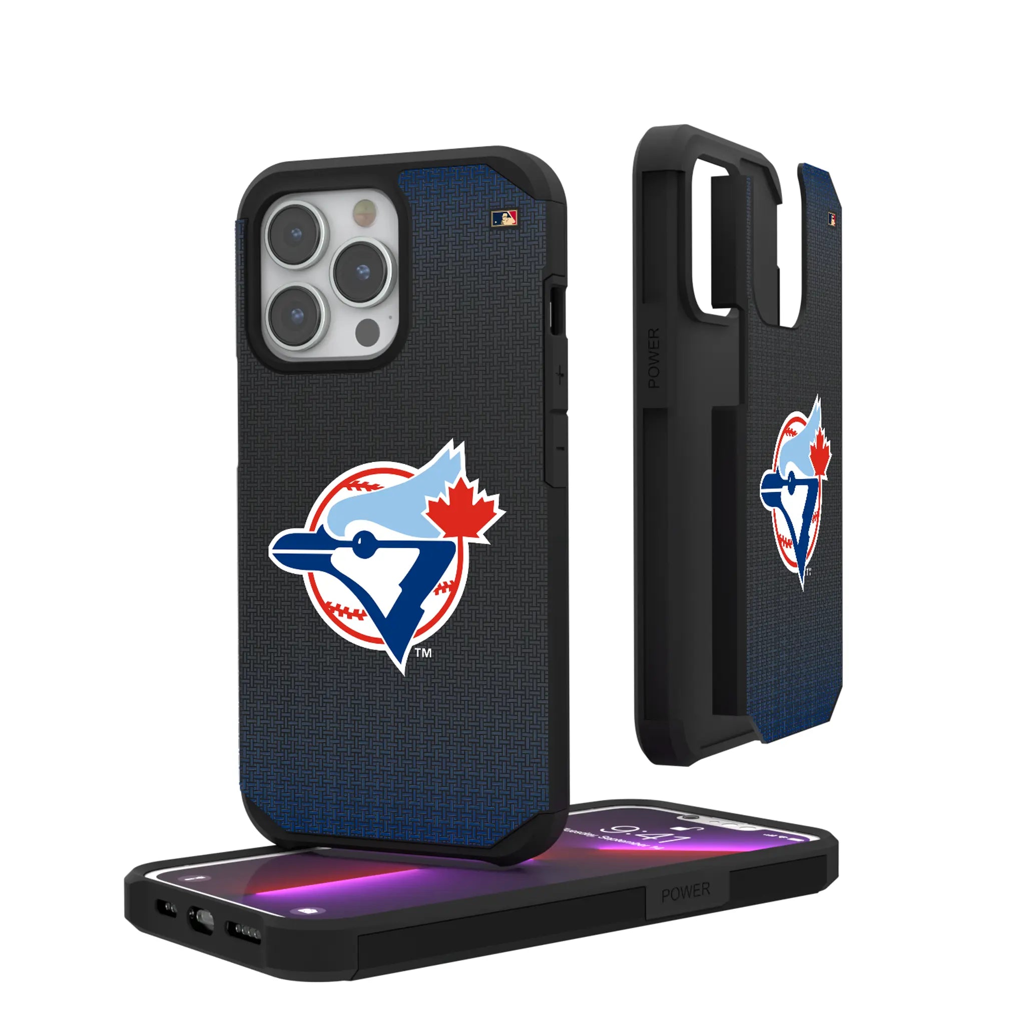 Toronto Blue Jays 1977-1988 - Cooperstown Collection Linen iPhone Rugged Phone Case for Apple iPhone