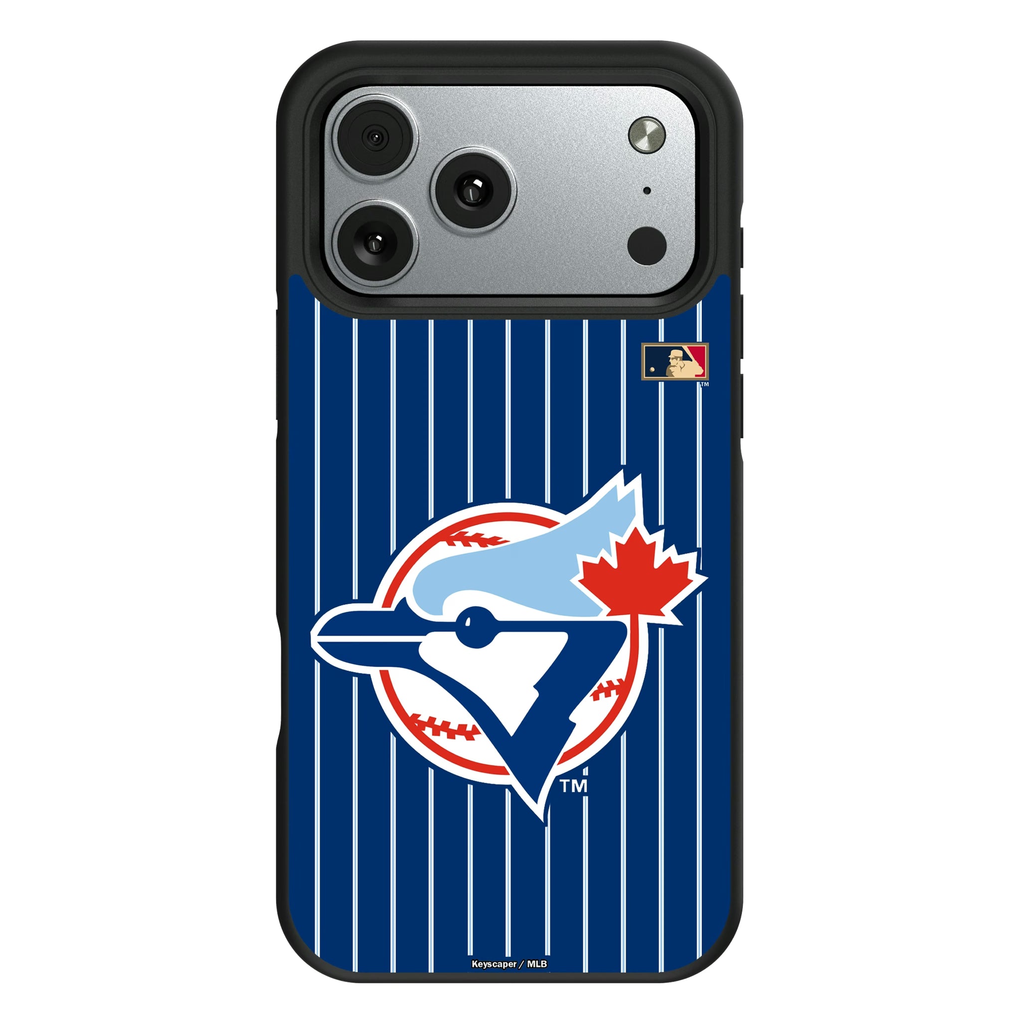 Toronto Blue Jays 1977-1988 - Cooperstown Collection Pinstripe iPhone Bump Phone Case for Apple iPhone#Device_iPhone 17 Pro Max