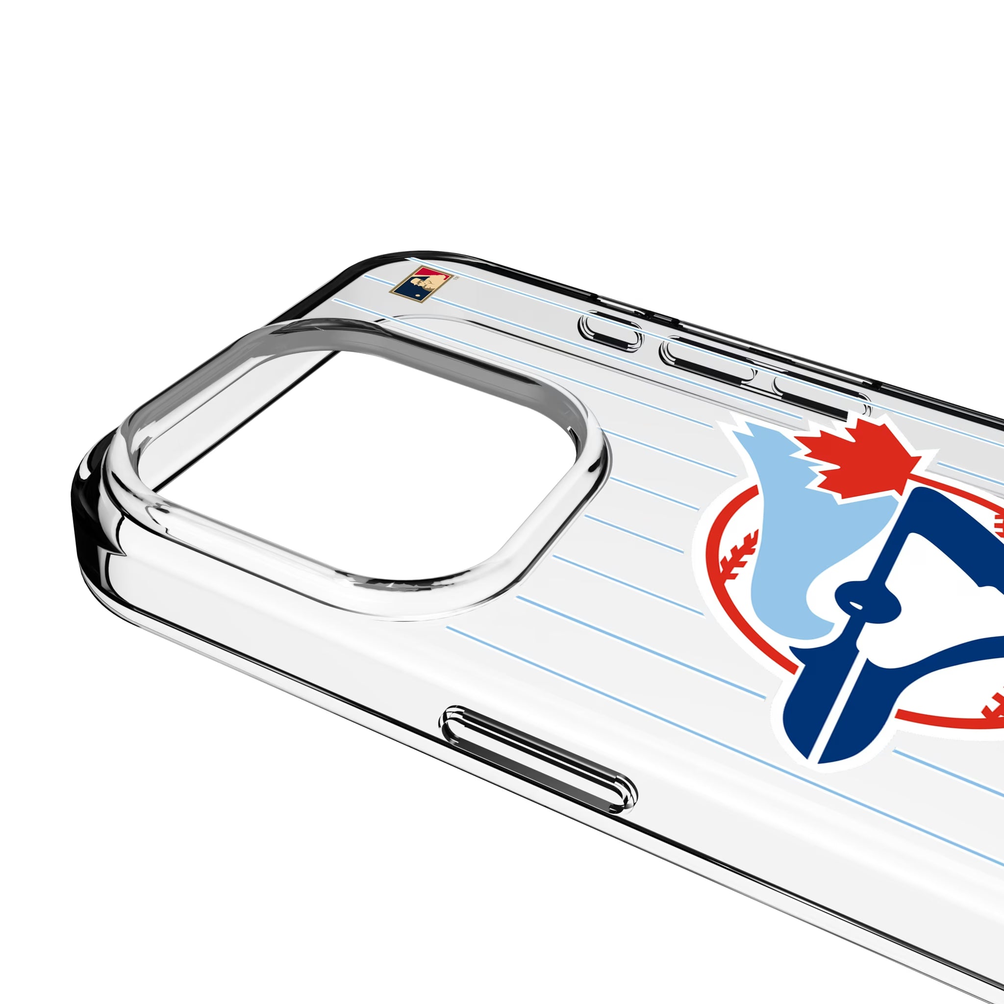Toronto Blue Jays 1977-1988 - Cooperstown Collection Pinstripe iPhone Clear Phone Case for Apple iPhone - Detail