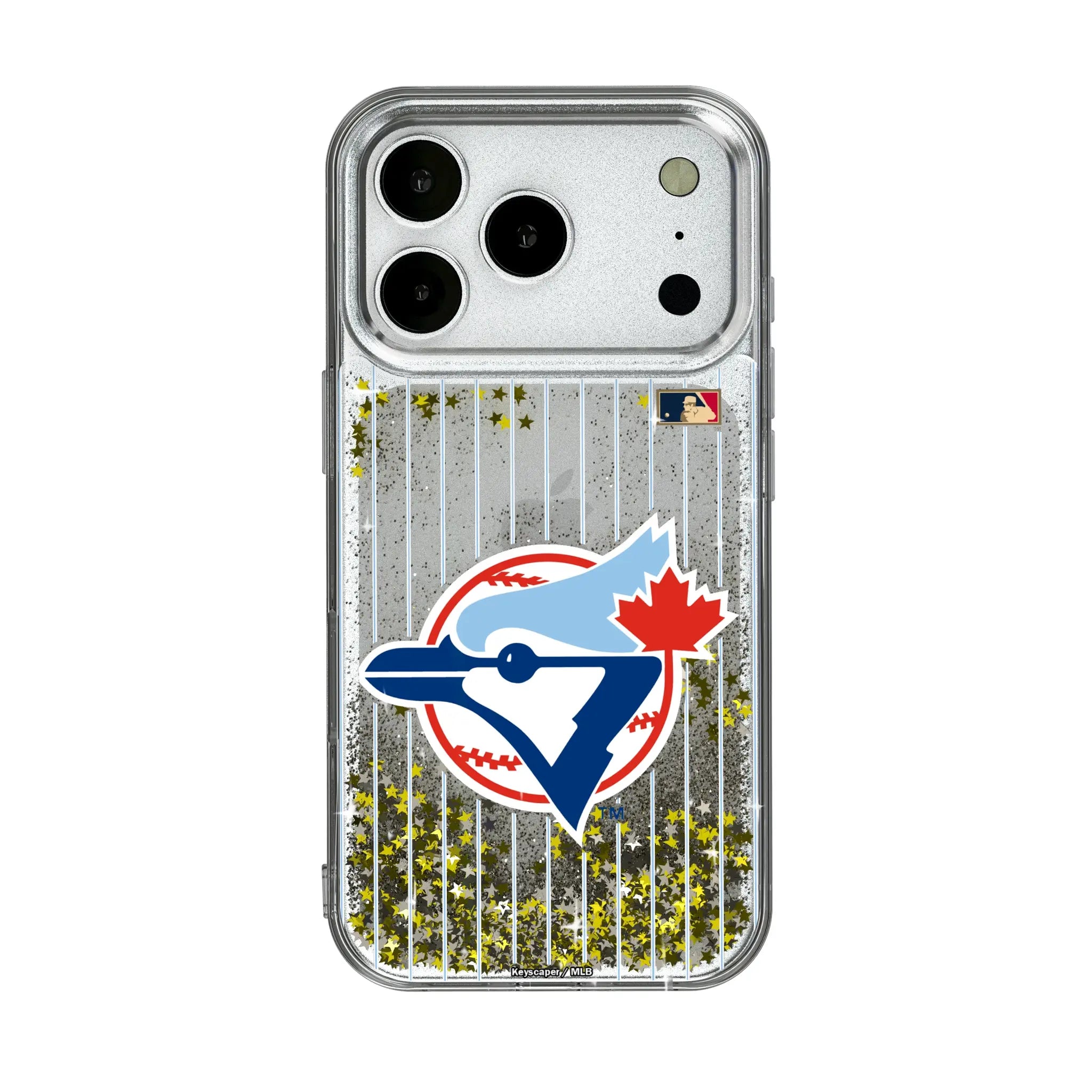 Toronto Blue Jays 1977-1988 - Cooperstown Collection Pinstripe iPhone Glitter Phone Case for Apple iPhone