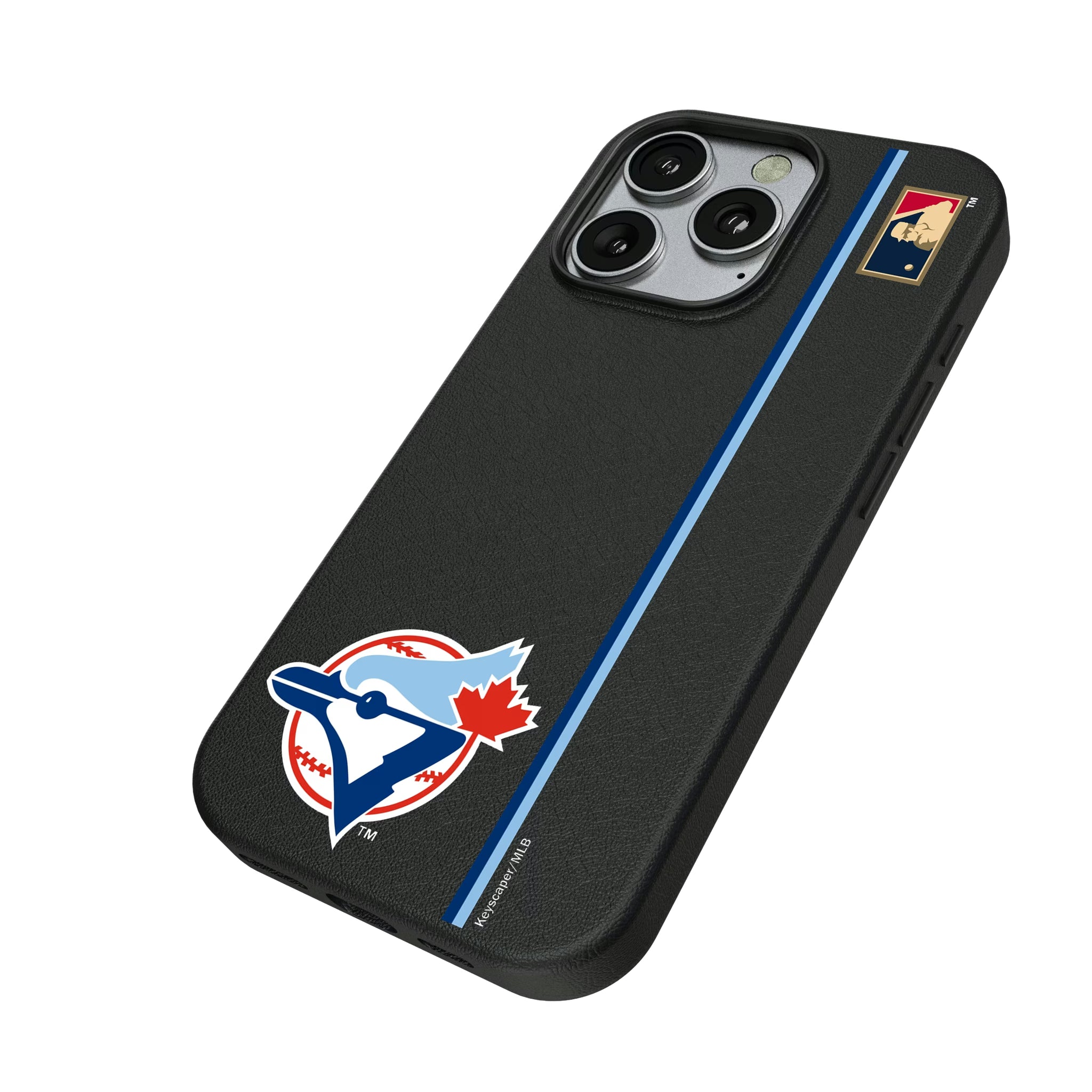 Toronto Blue Jays 1977-1988 - Cooperstown Collection Sidebar iPhone MagSafe Compatible Phone Case for Apple iPhone - Isometric View
