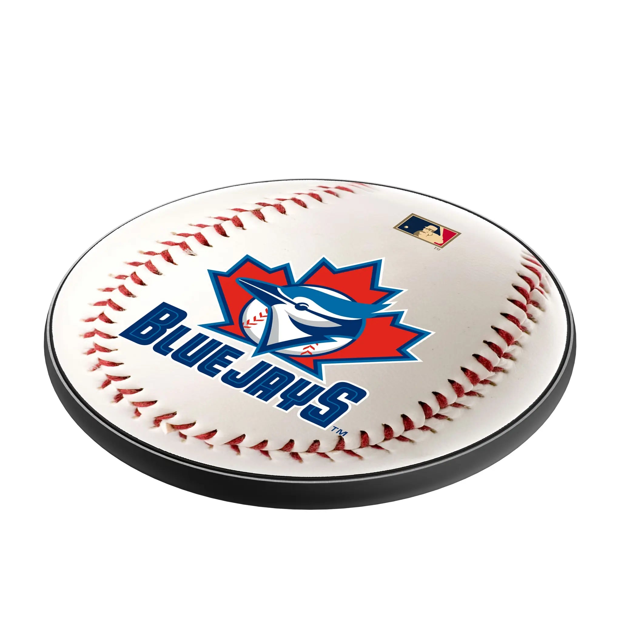 Toronto Blue Jays 1997-2002 - Cooperstown Collection Baseball 15-Watt Wireless Charger - Isometric View