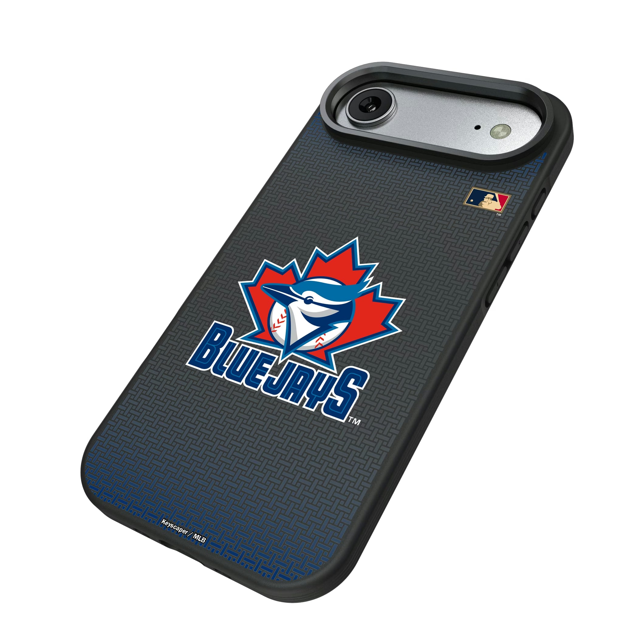 Toronto Blue Jays 1997-2002 - Cooperstown Collection Linen iPhone Bump Phone Case for Apple iPhone - Isometric View#Device_iPhone Air