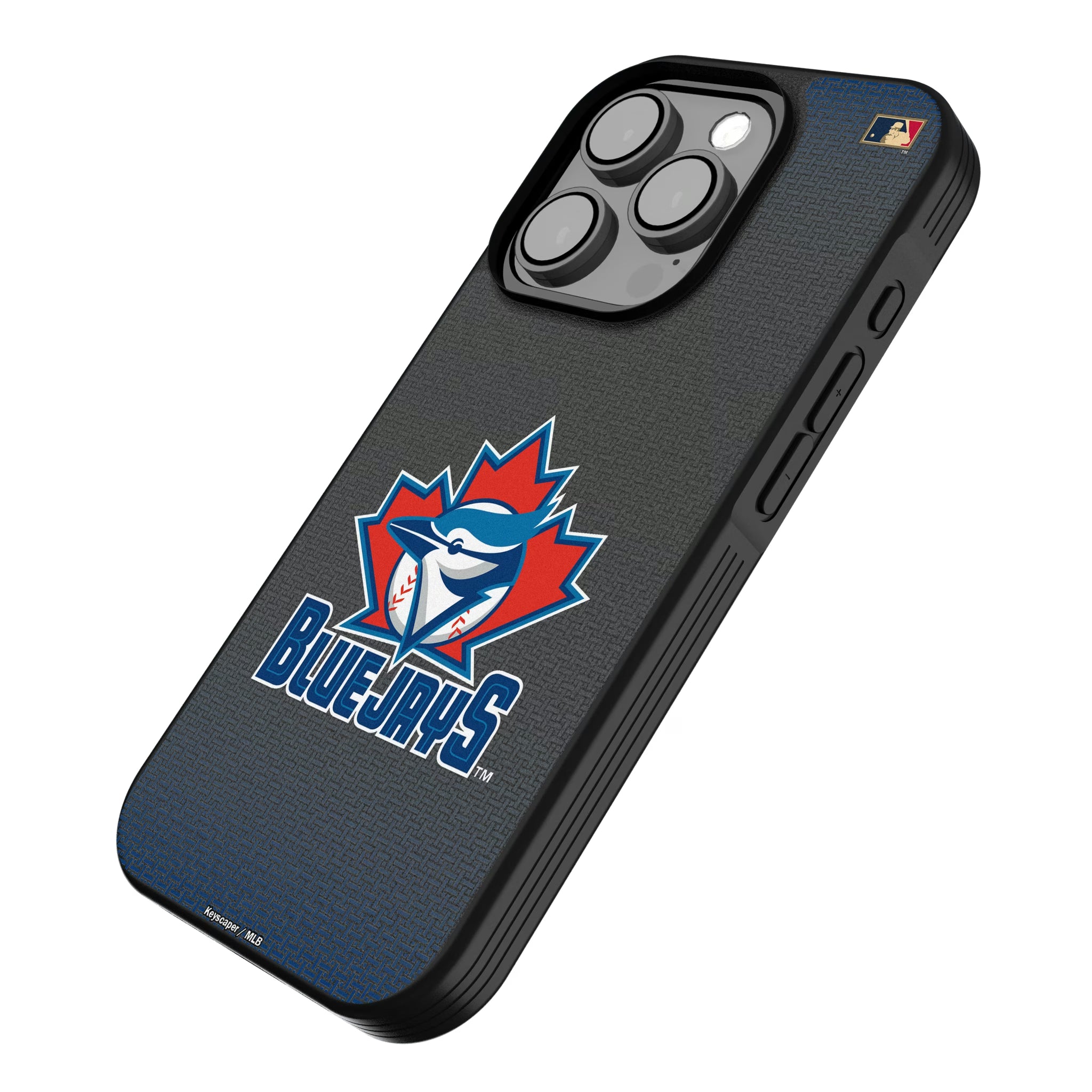Toronto Blue Jays 1997-2002 - Cooperstown Collection Linen iPhone Bump Phone Case for Apple iPhone - Isometric View