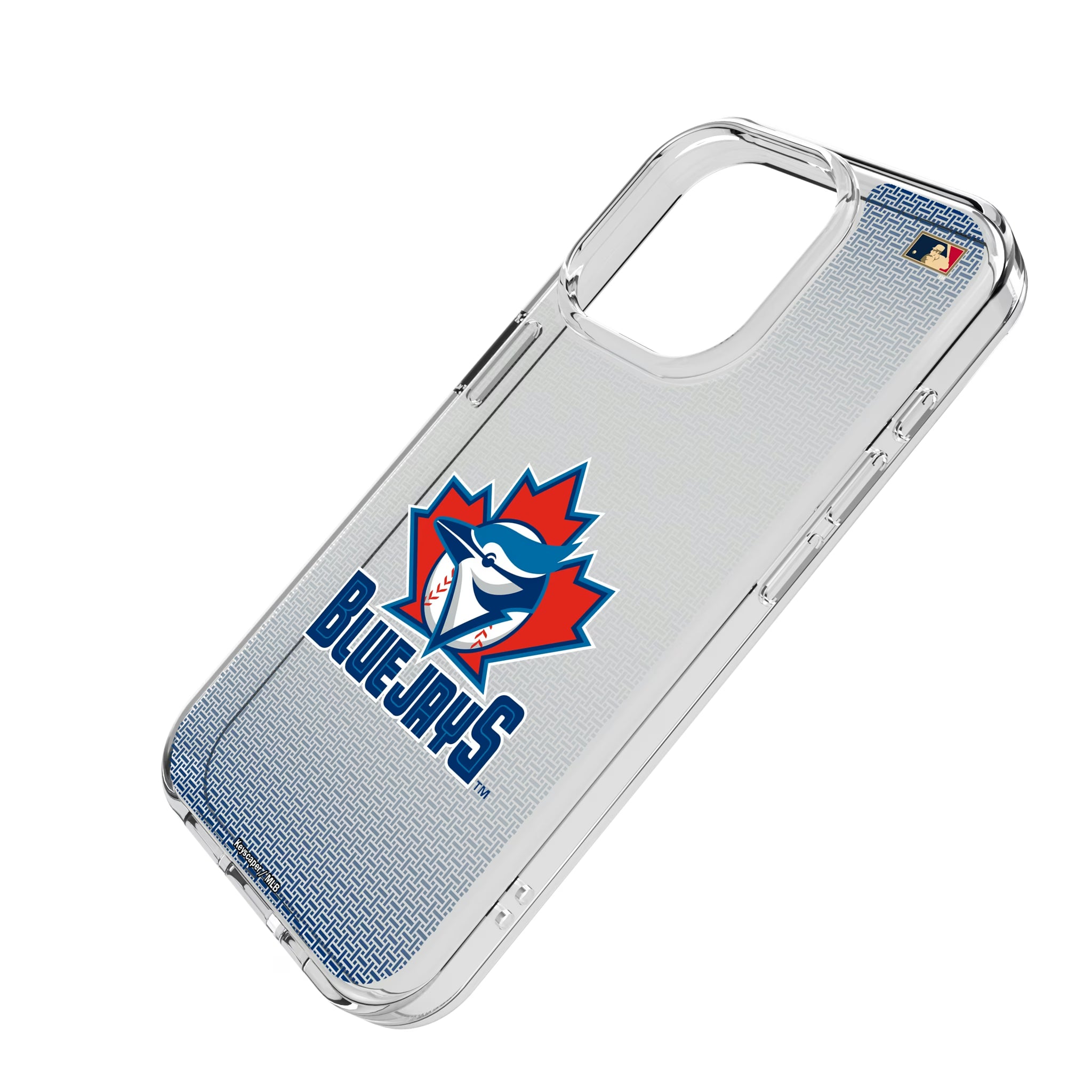 Toronto Blue Jays 1997-2002 - Cooperstown Collection Linen iPhone Clear Phone Case for Apple iPhone - Isometric View