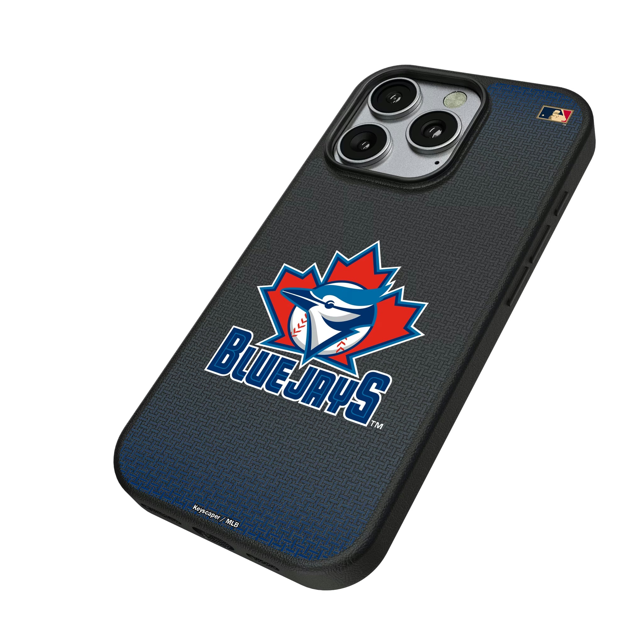 Toronto Blue Jays 1997-2002 - Cooperstown Collection Linen iPhone MagSafe Compatible Phone Case for Apple iPhone - Isometric View