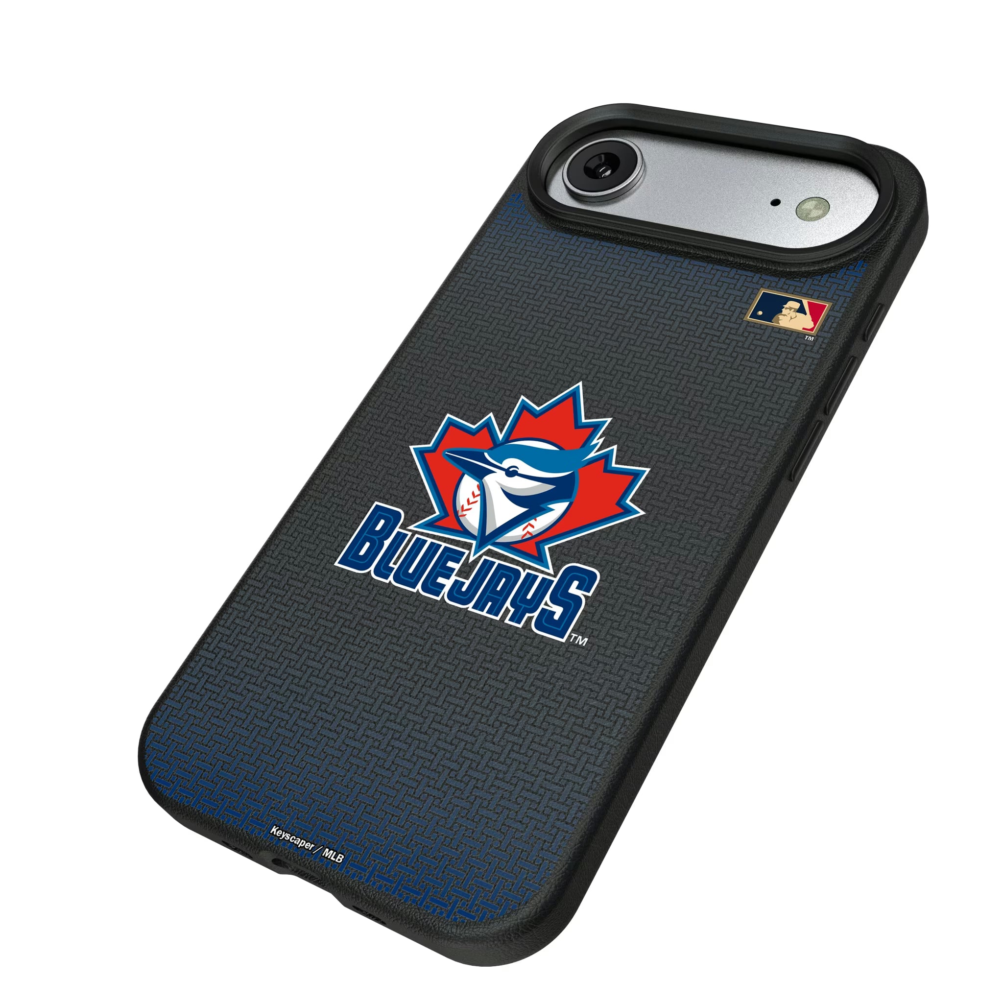 Toronto Blue Jays 1997-2002 - Cooperstown Collection Linen iPhone MagSafe Compatible Phone Case for Apple iPhone - Isometric View#Device_iPhone Air