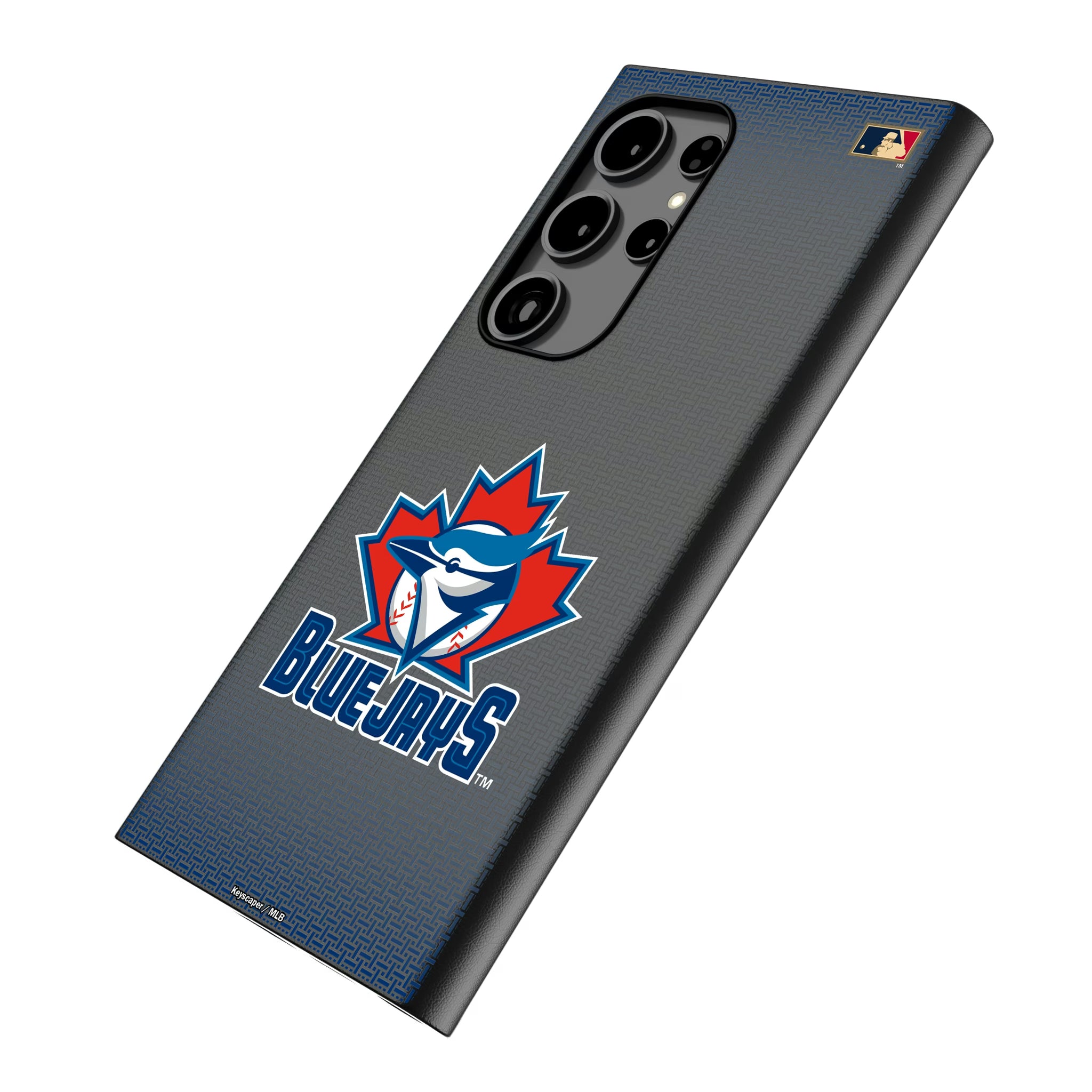 Toronto Blue Jays 1997-2002 - Cooperstown Collection Linen Galaxy MagSafe Compatible Phone Case for Samsung Galaxy - Isometric View