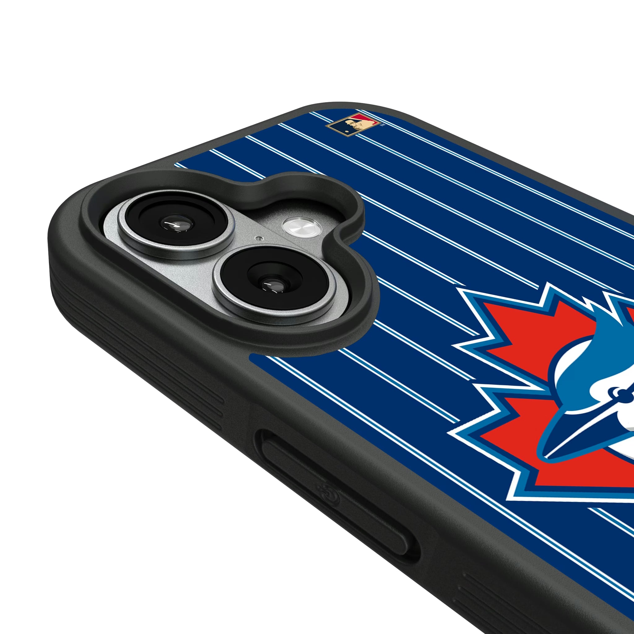Toronto Blue Jays 1997-2002 - Cooperstown Collection Pinstripe iPhone Bump Phone Case for Apple iPhone - Detail#Device_iPhone 17