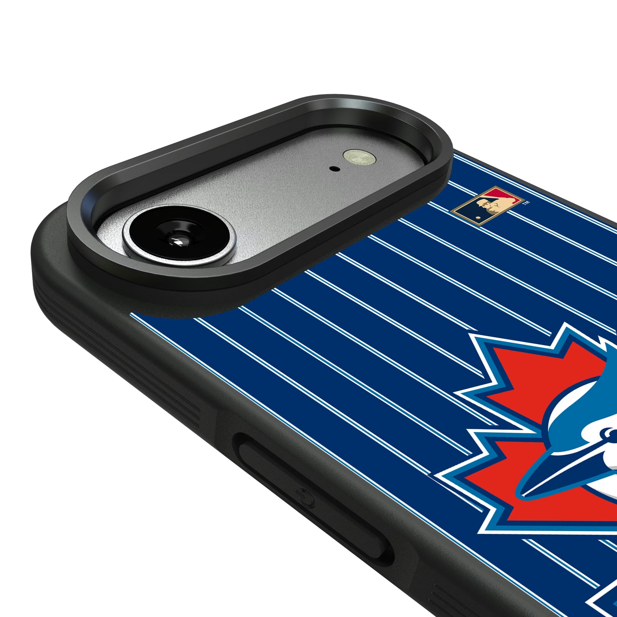 Toronto Blue Jays 1997-2002 - Cooperstown Collection Pinstripe iPhone Bump Phone Case for Apple iPhone - Detail#Device_iPhone Air