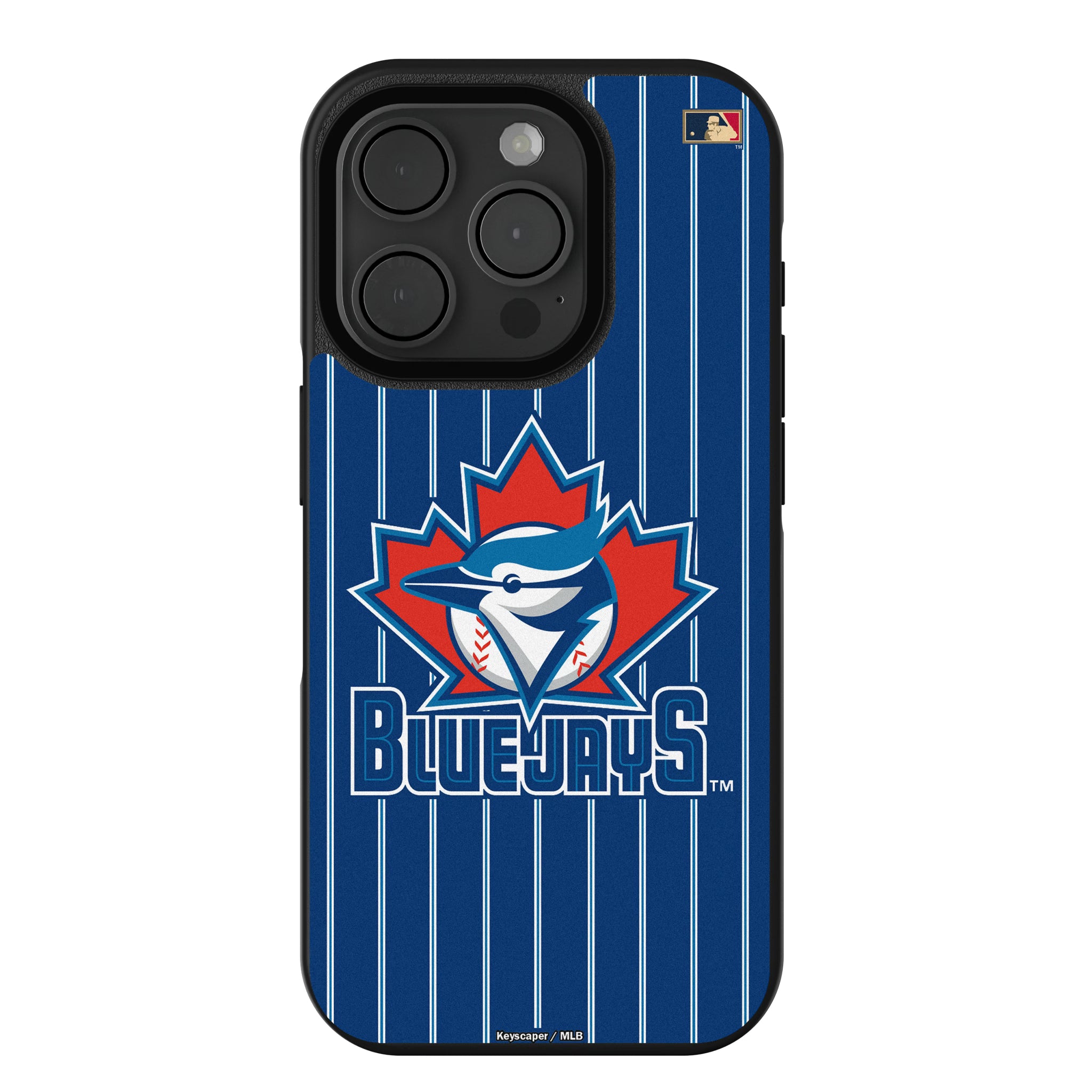 Toronto Blue Jays 1997-2002 - Cooperstown Collection Pinstripe iPhone Bump Phone Case for Apple iPhone
