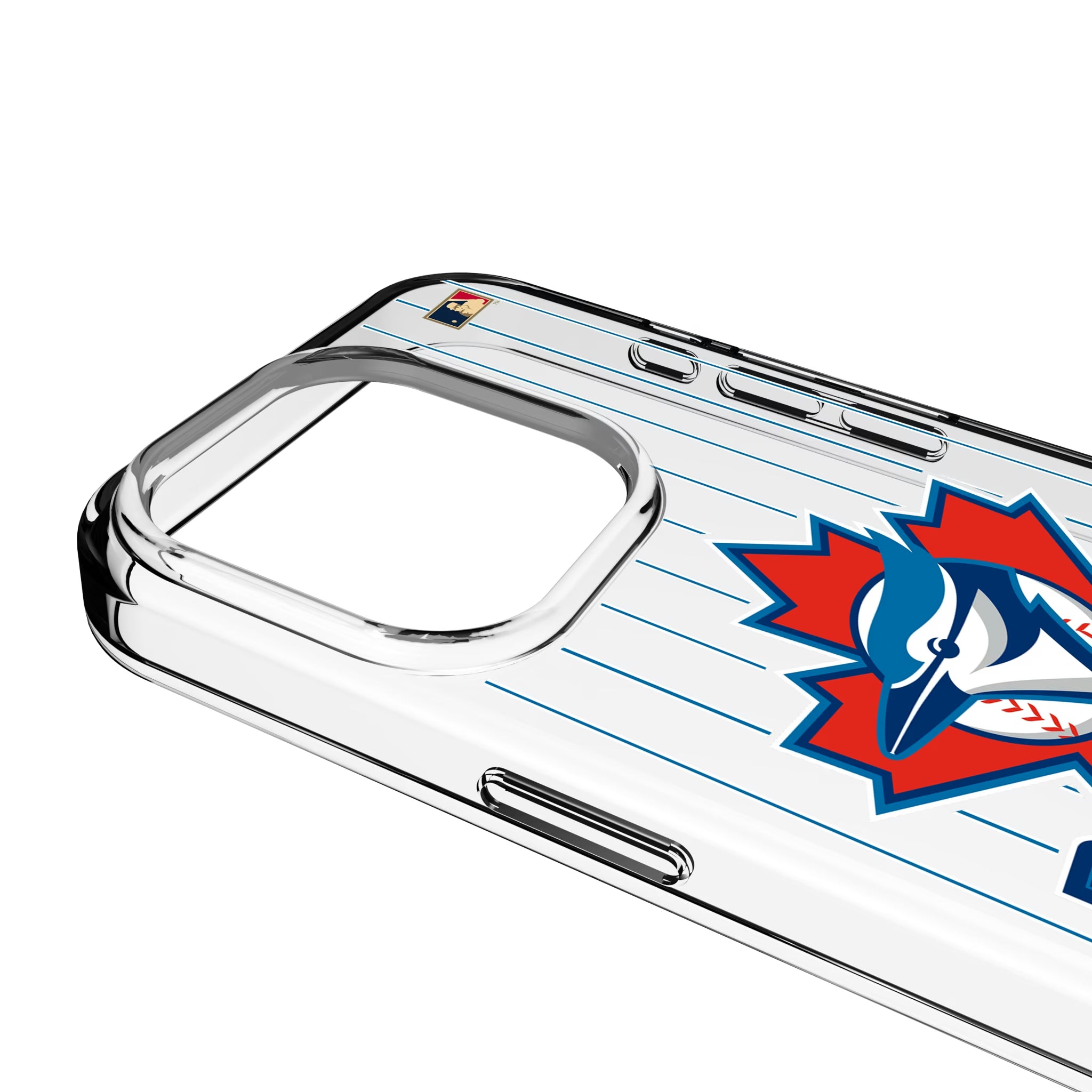 Toronto Blue Jays 1997-2002 - Cooperstown Collection Pinstripe iPhone Clear Phone Case for Apple iPhone - Detail