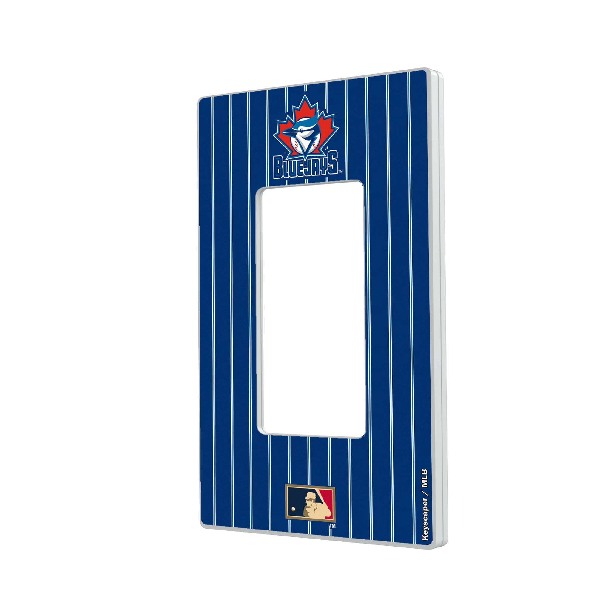 Toronto Blue Jays 1997-2002 - Cooperstown Collection Pinstripe Hidden-Screw Light Switch Plate#Style_Single Rocker