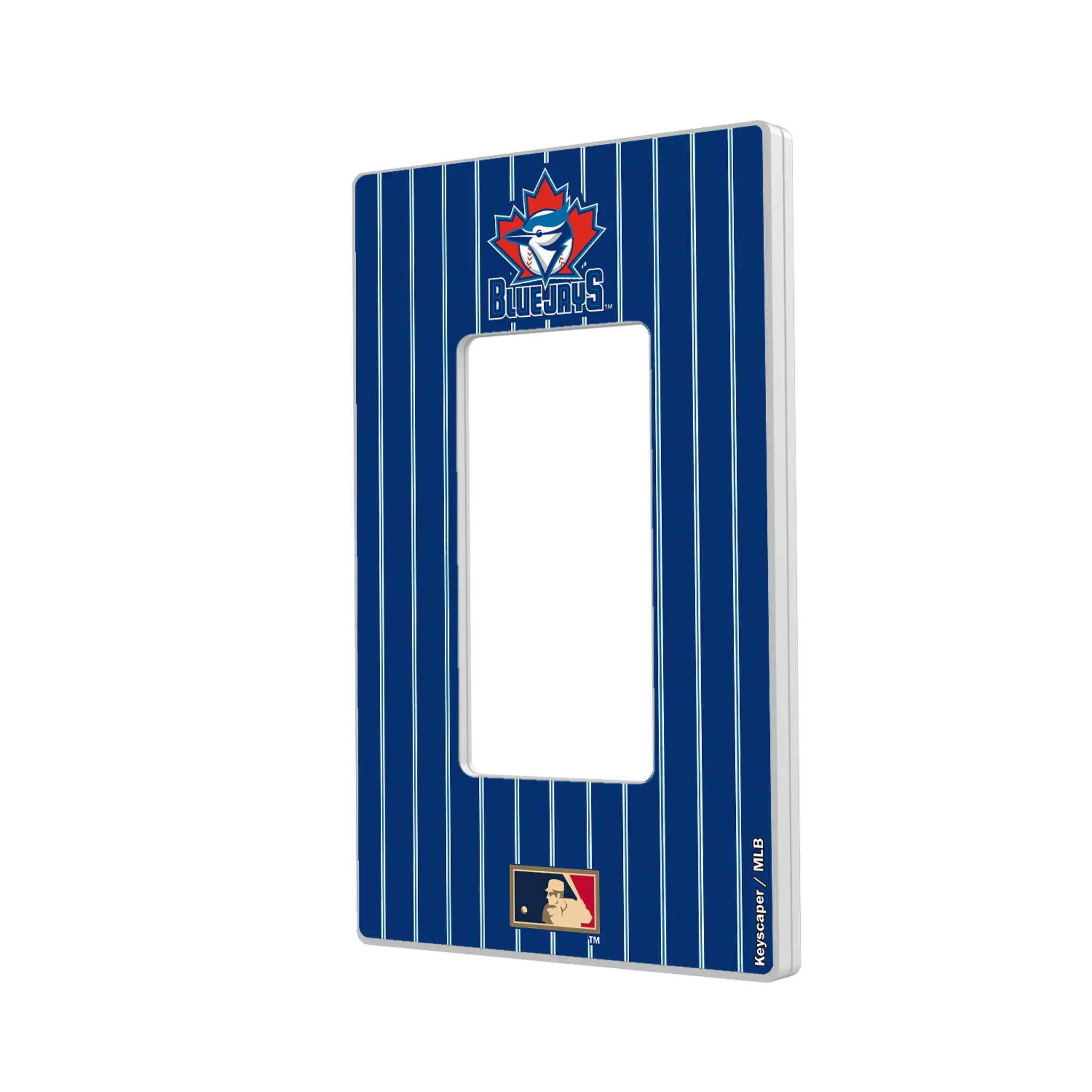 Toronto Blue Jays 1997-2002 - Cooperstown Collection Pinstripe Hidden-Screw Light Switch Plate#Style_Single Rocker