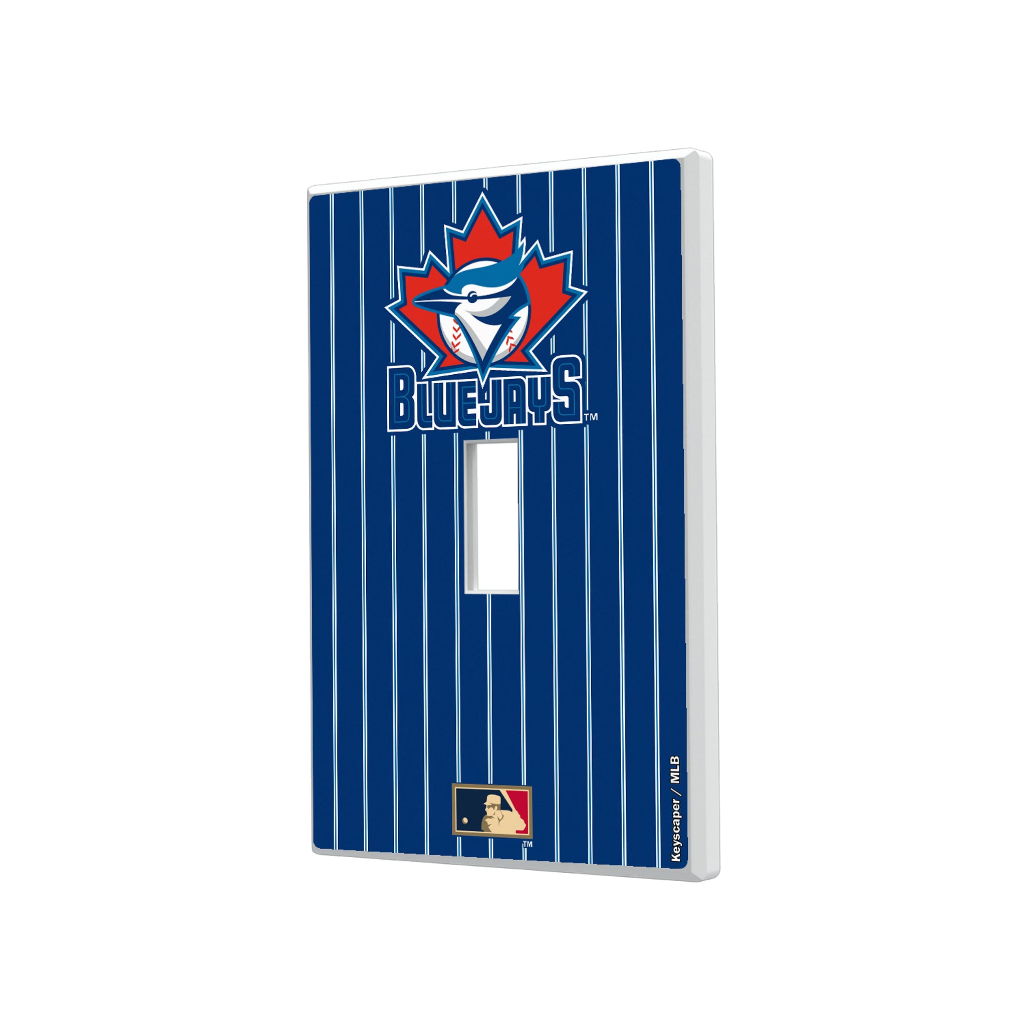 Toronto Blue Jays 1997-2002 - Cooperstown Collection Pinstripe Hidden-Screw Light Switch Plate#Style_Single Toggle