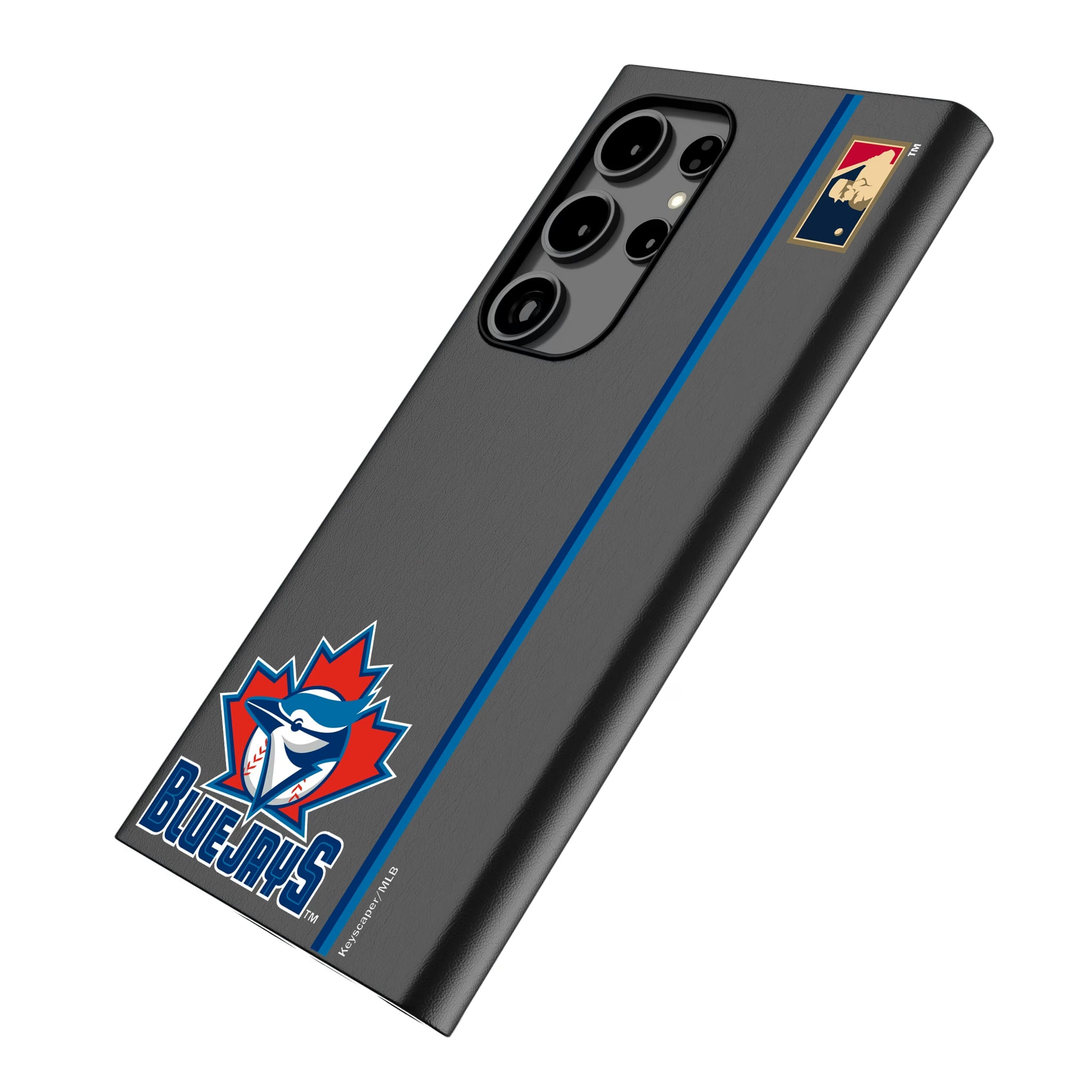 Toronto Blue Jays 1997-2002 - Cooperstown Collection Sidebar Galaxy MagSafe Compatible Phone Case for Samsung Galaxy - Isometric View