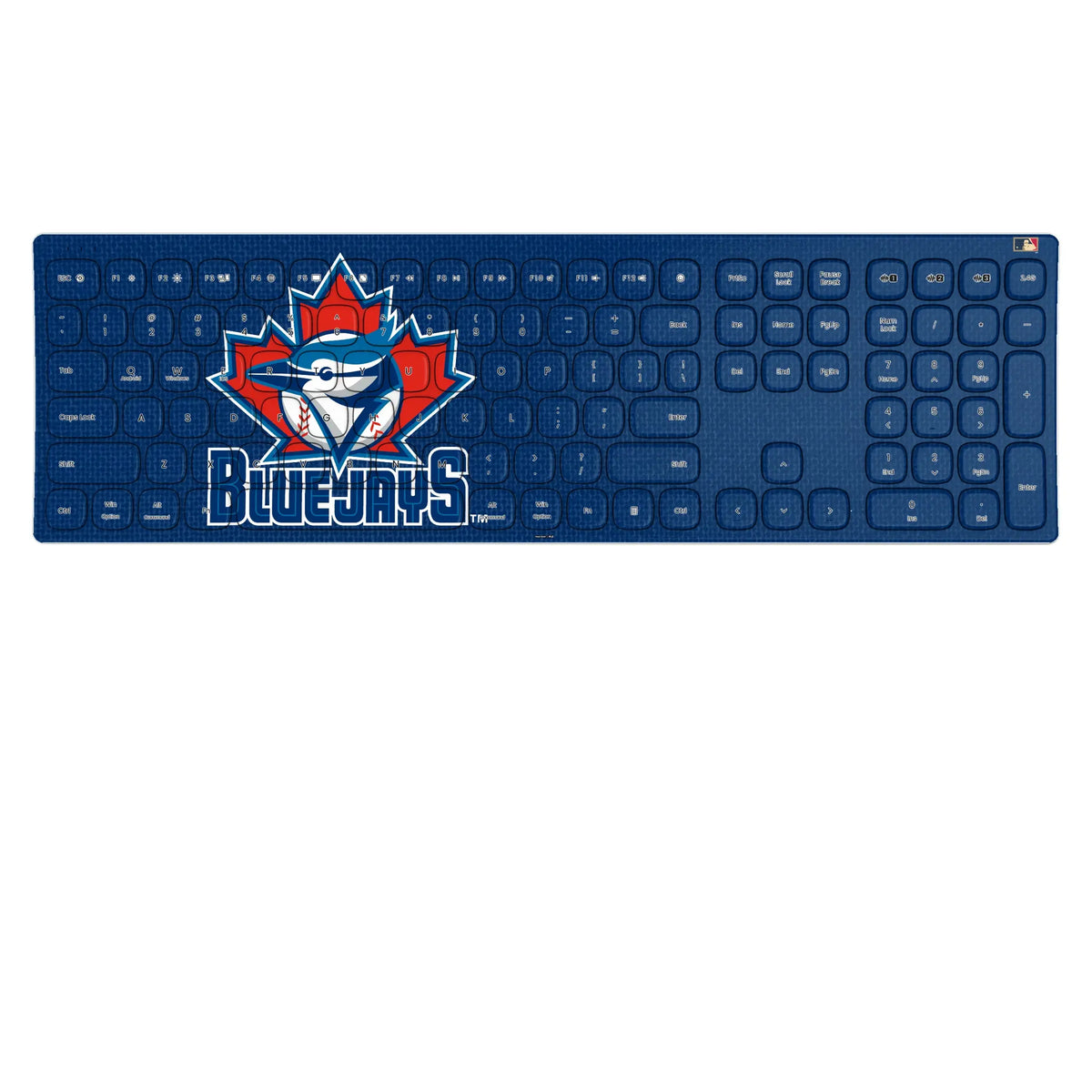 Toronto Blue Jays 1997-2002 - Cooperstown Collection Solid KKB605 Curved Wireless Keyboard