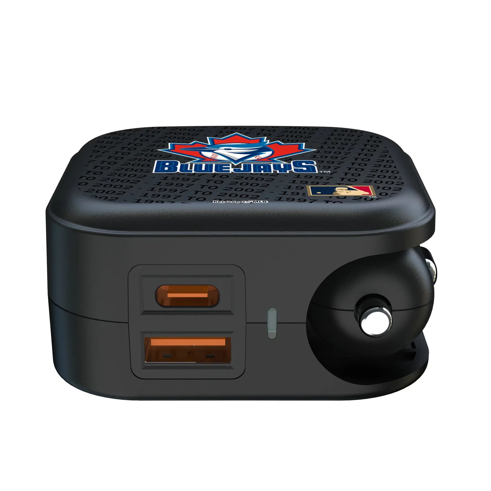 Toronto Blue Jays 1997-2002 - Cooperstown Collection Text Backdrop 2 in 1 USB A/C Charger