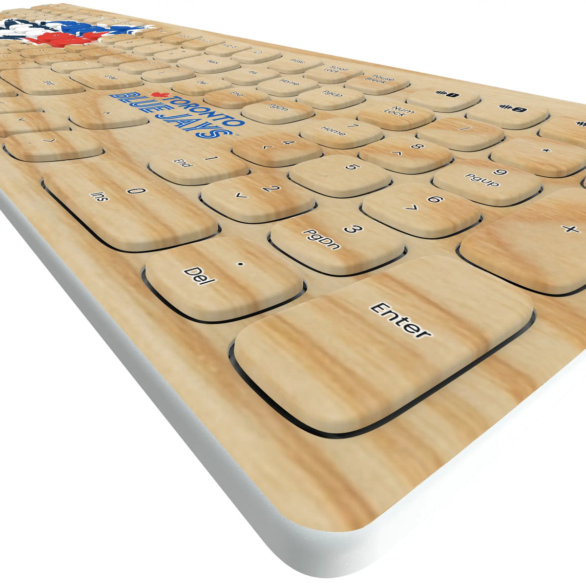 Toronto Blue Jays Baseball Bat KKB605 Curved Wireless Keyboard - Detail