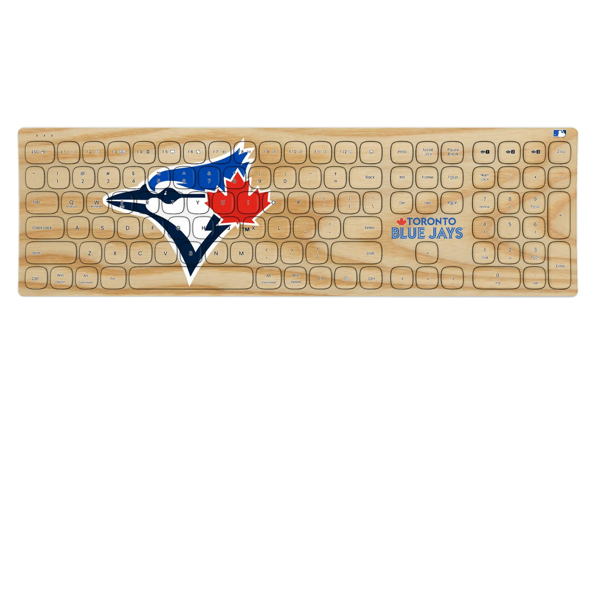 Toronto Blue Jays Baseball Bat KKB605 Curved Wireless Keyboard