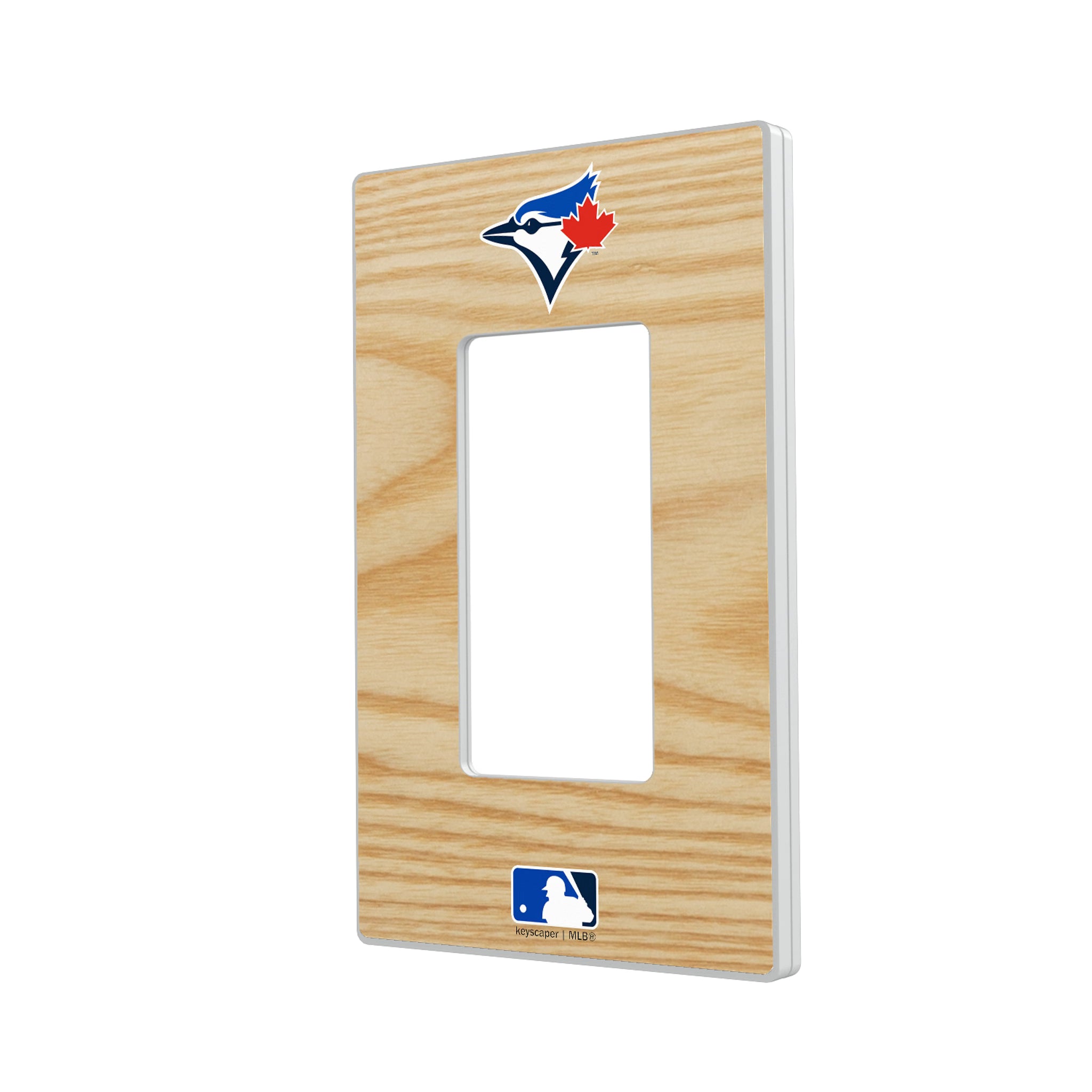 Toronto Blue Jays Baseball Bat Hidden-Screw Light Switch Plate#Style_Single Rocker