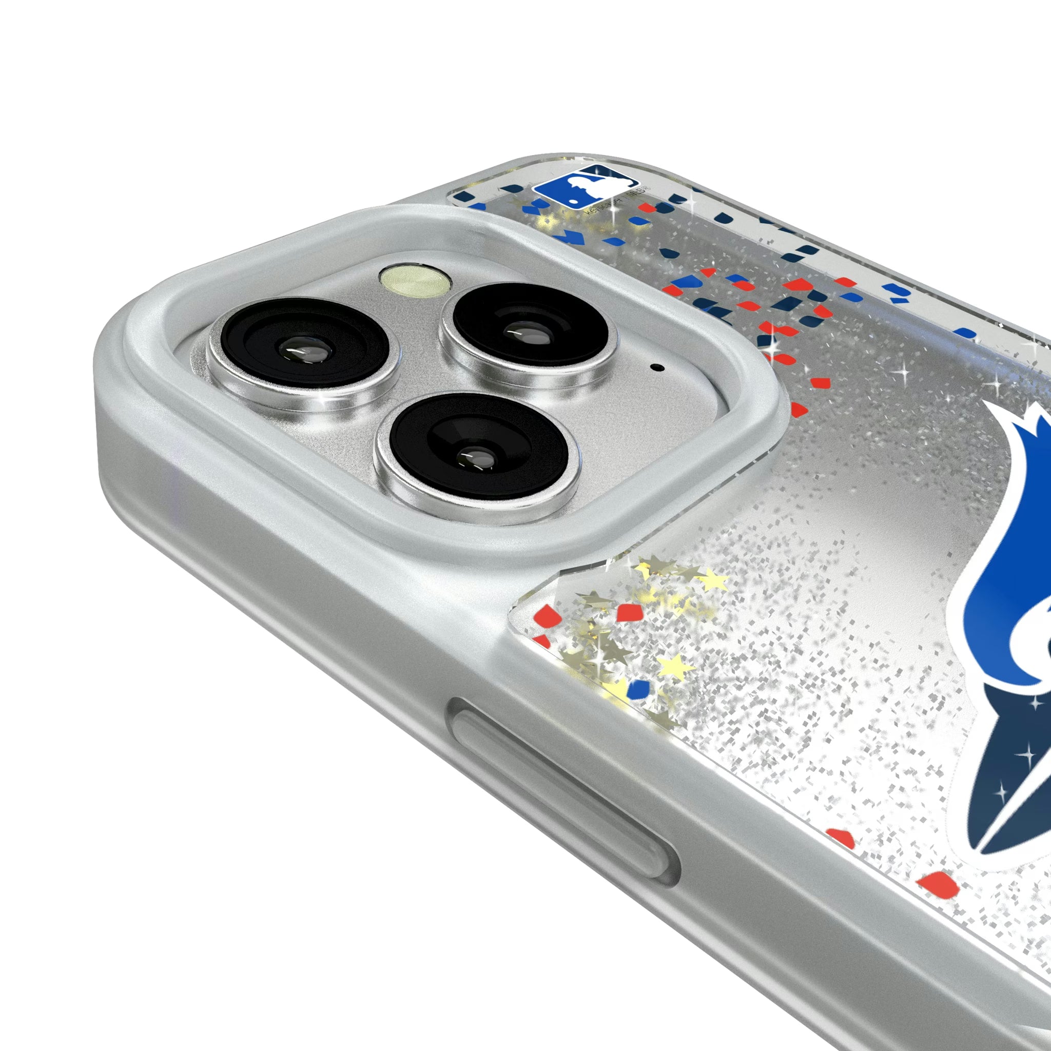 Toronto Blue Jays Confetti iPhone Glitter Phone Case for Apple iPhone - Detail#Device_iPhone 16 Pro