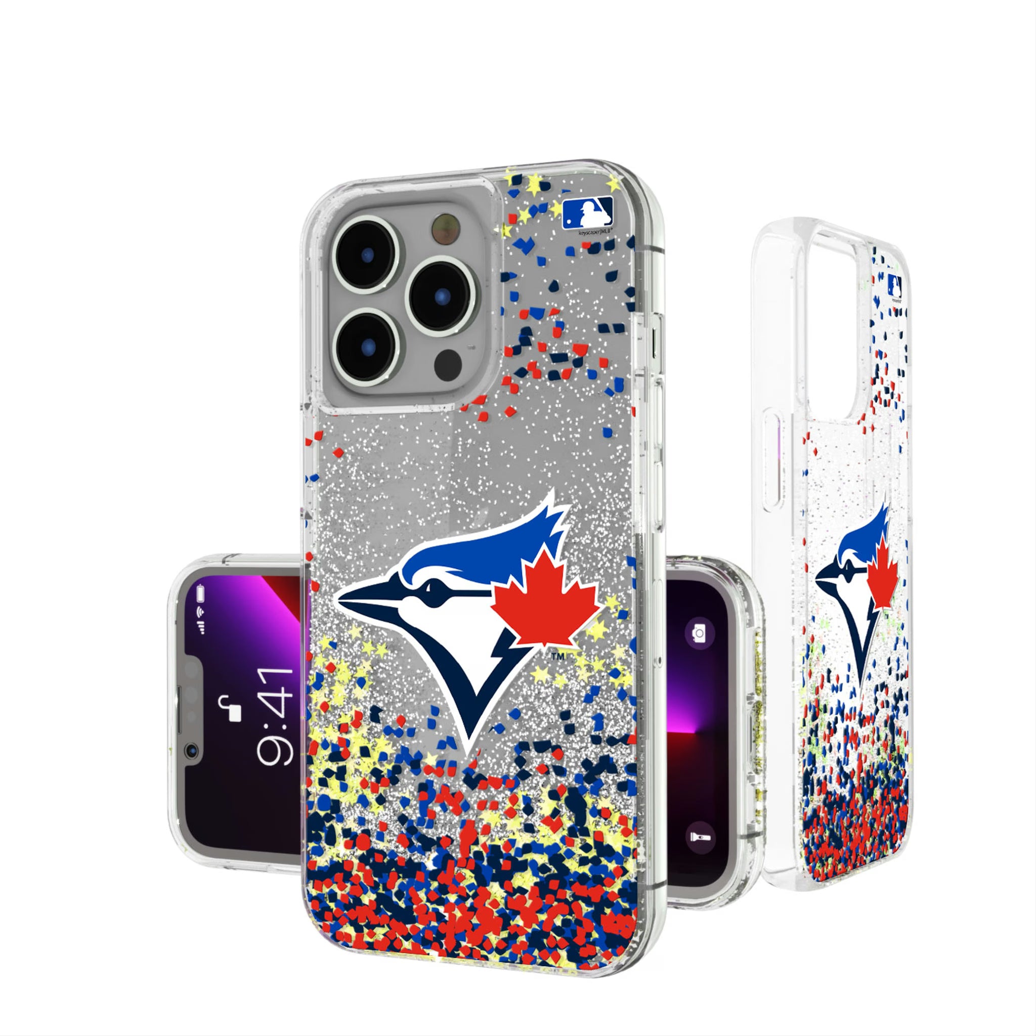Toronto Blue Jays Confetti iPhone Glitter Phone Case for Apple iPhone
