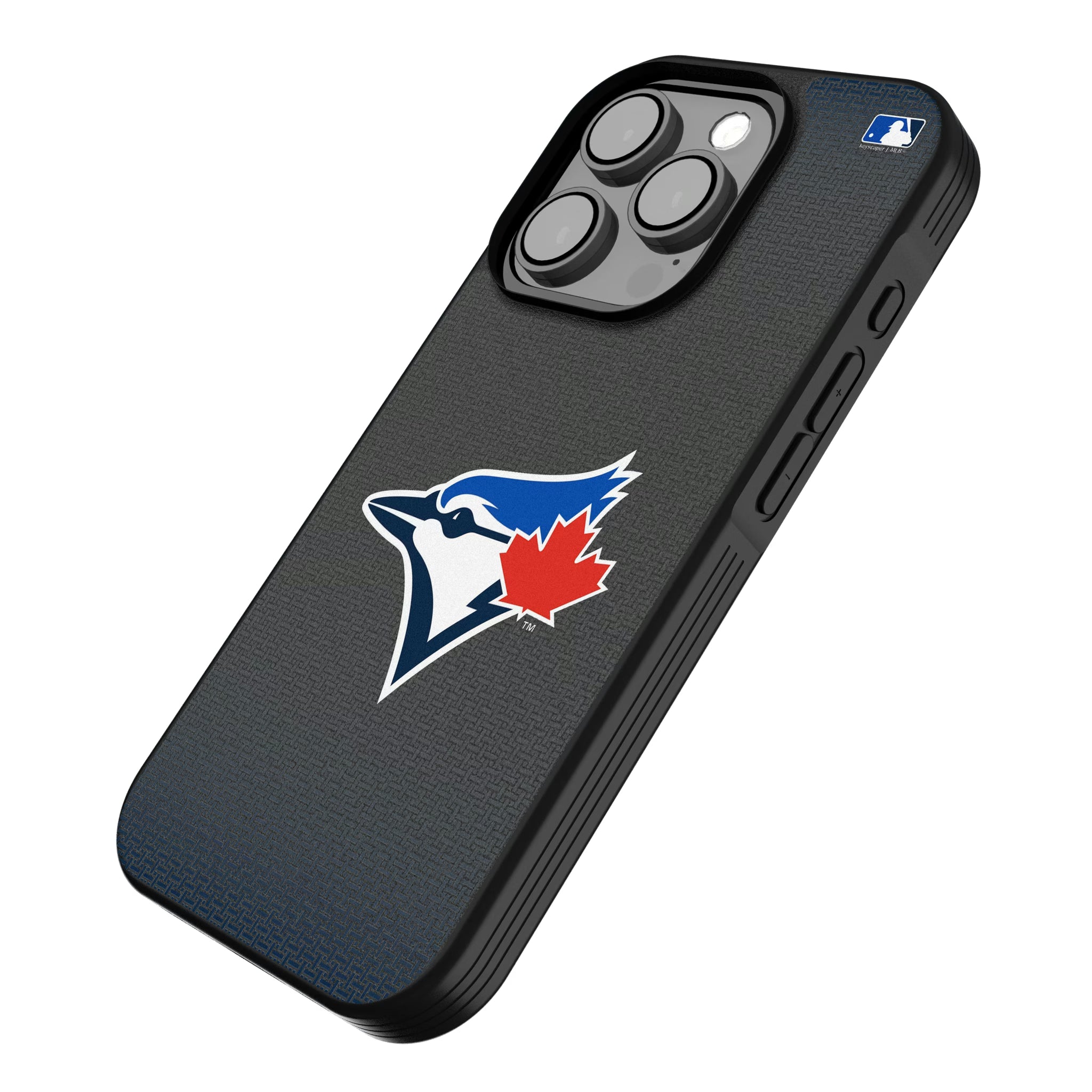 Toronto Blue Jays Linen iPhone Bump Phone Case for Apple iPhone - Isometric View