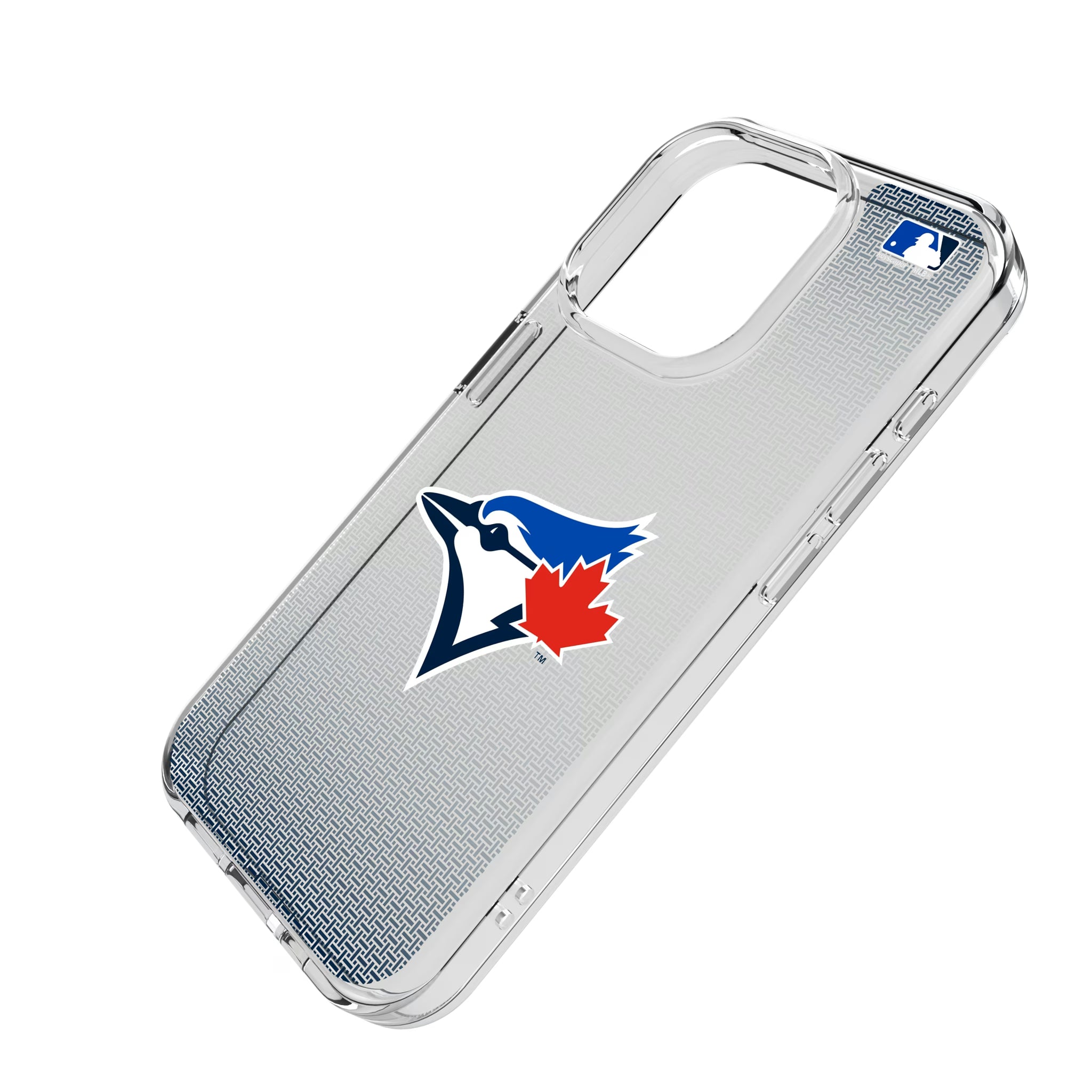Toronto Blue Jays Linen iPhone Clear Phone Case for Apple iPhone - Isometric View