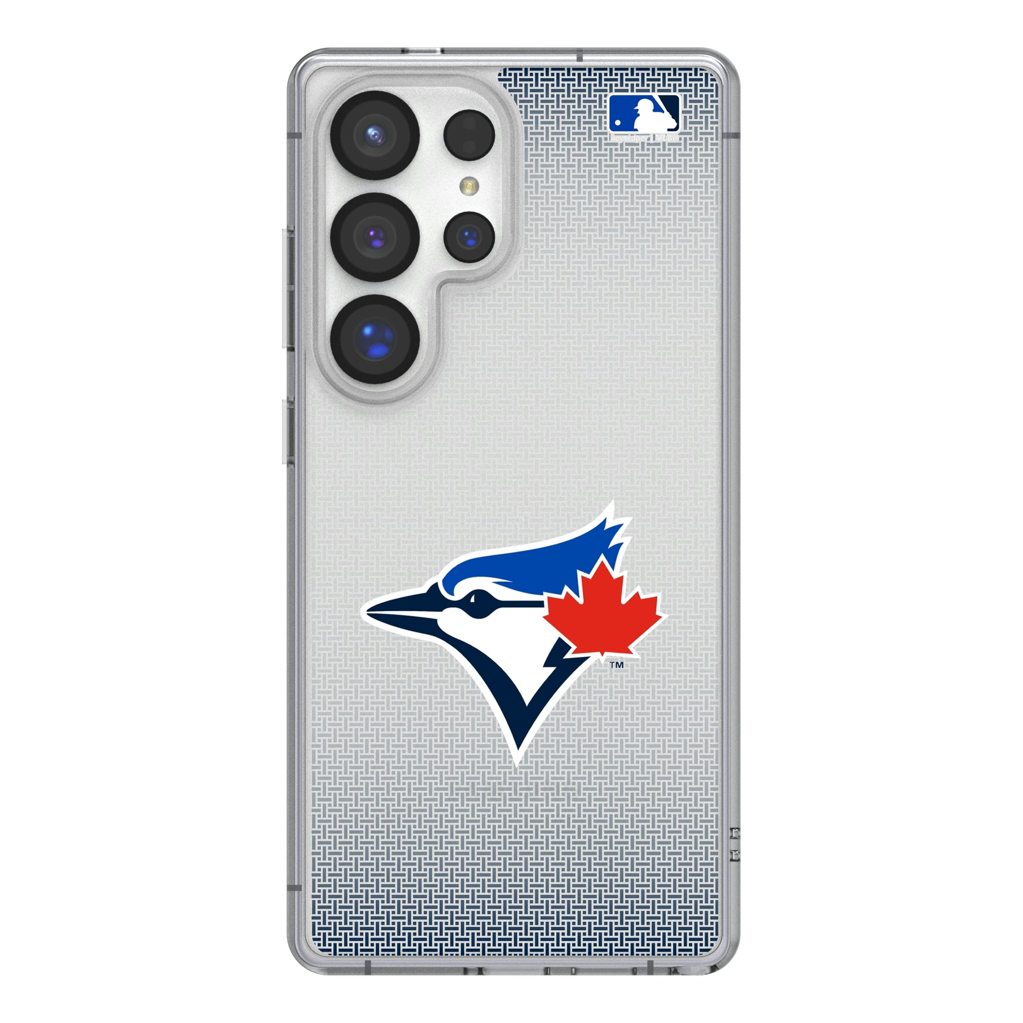 Toronto Blue Jays Linen Galaxy Clear Phone Case for Samsung Galaxy