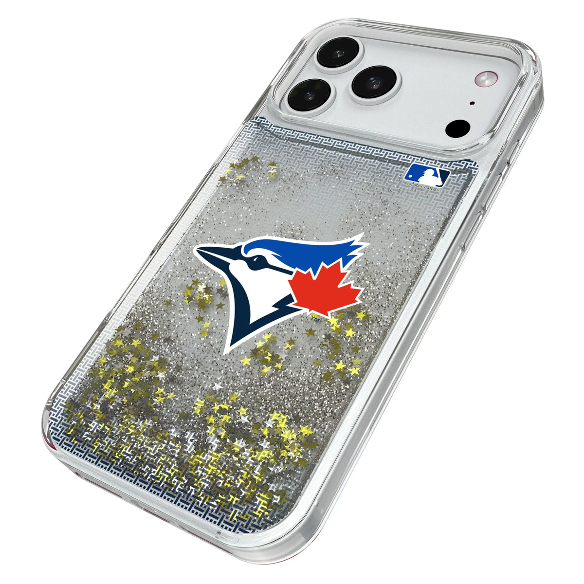 Toronto Blue Jays Linen iPhone Glitter Phone Case for Apple iPhone - Isometric View#Device_iPhone 18 Pro Max