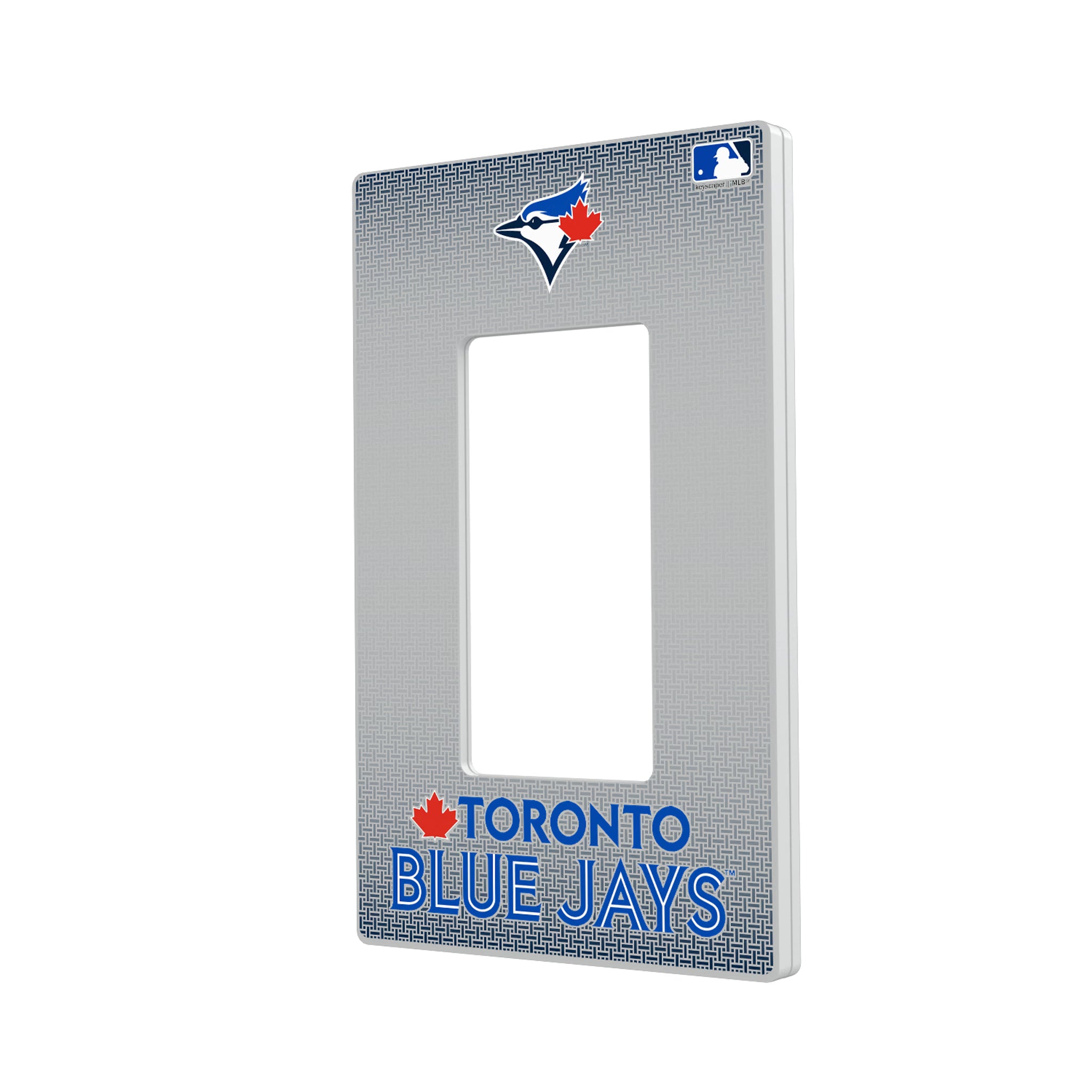 Toronto Blue Jays Linen Hidden-Screw Light Switch Plate#Style_Single Rocker