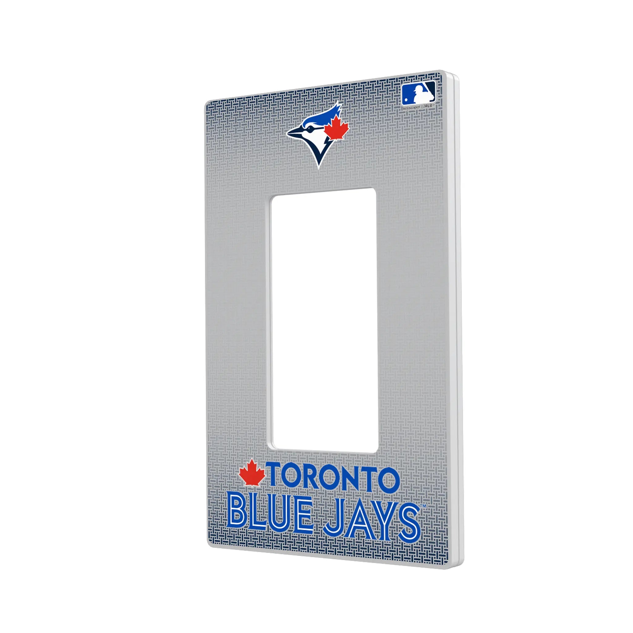 Toronto Blue Jays Linen Hidden-Screw Light Switch Plate#Style_Single Rocker