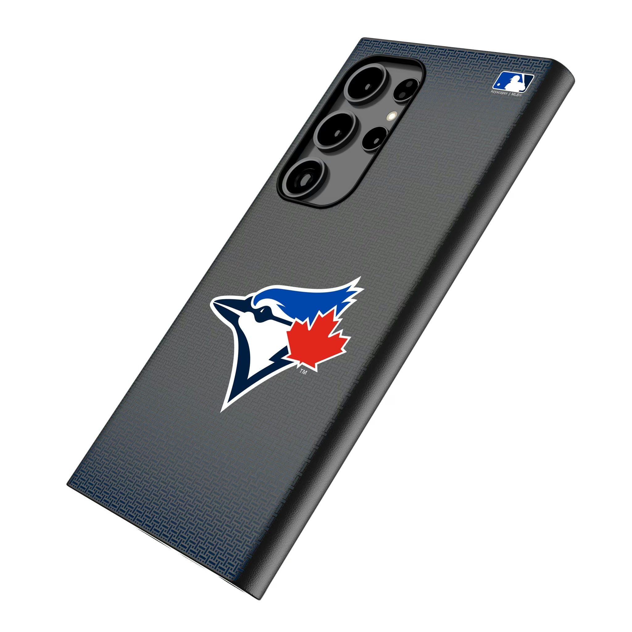 Toronto Blue Jays Linen Galaxy MagSafe Compatible Phone Case for Samsung Galaxy - Isometric View