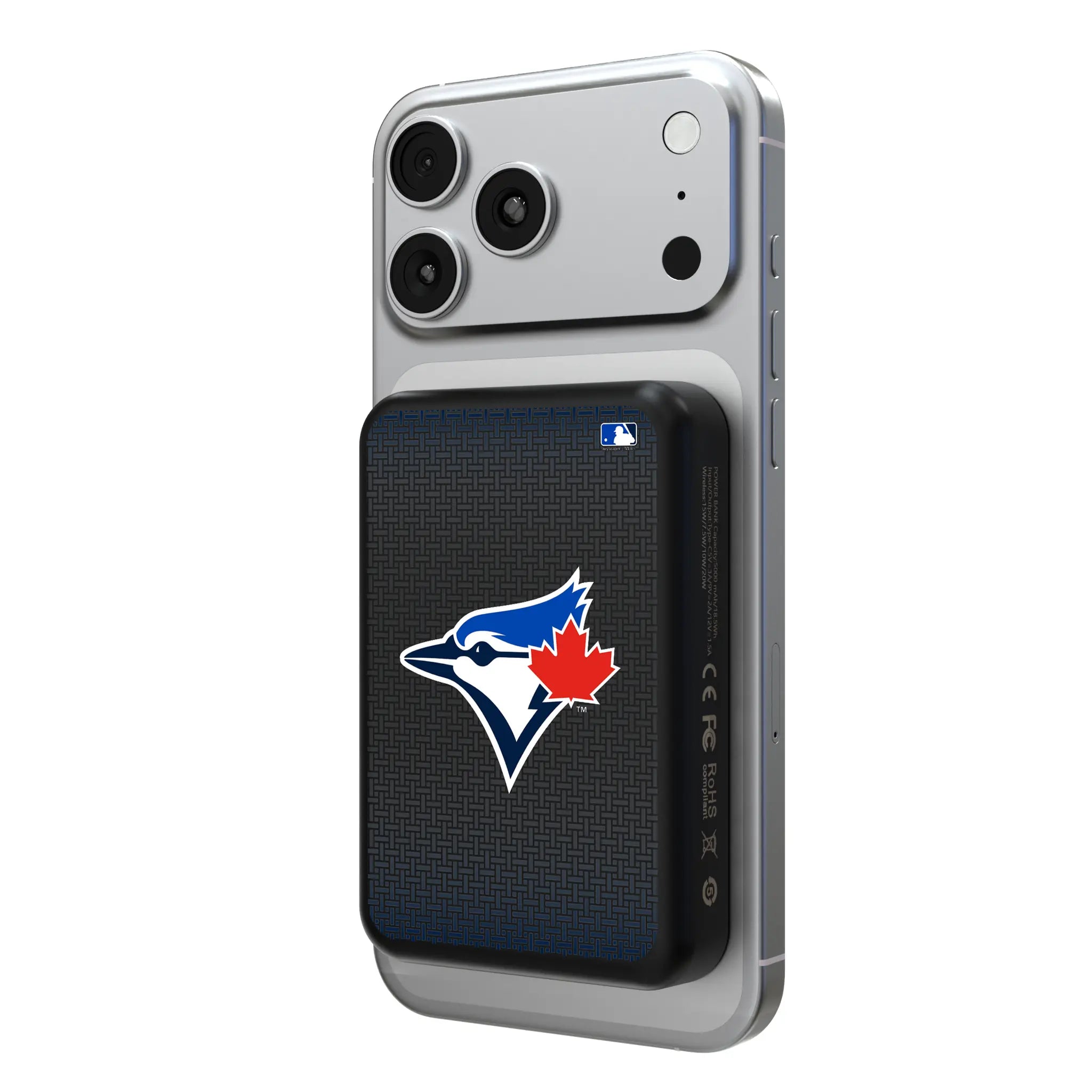 Toronto Blue Jays Linen Wireless Mag Power Bank