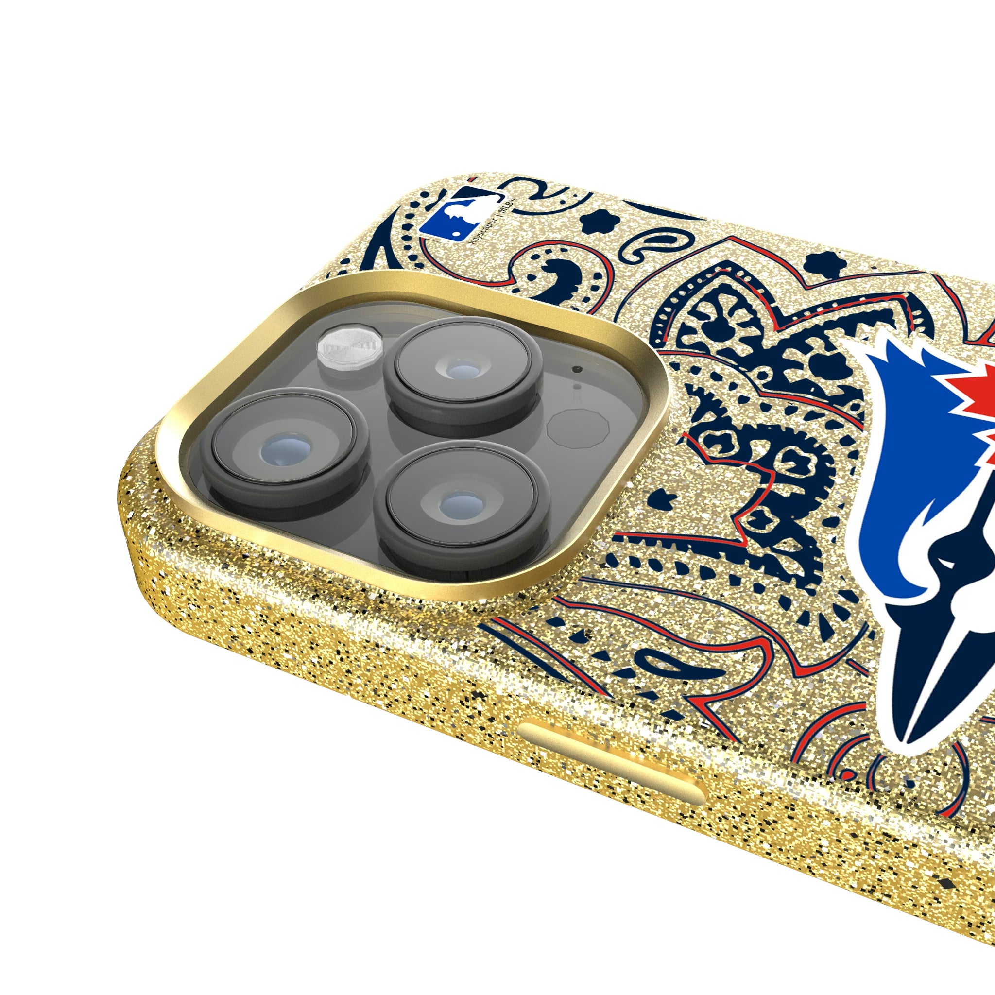 Toronto Blue Jays Paisley iPhone Bling Phone Case for Apple iPhone - Detail