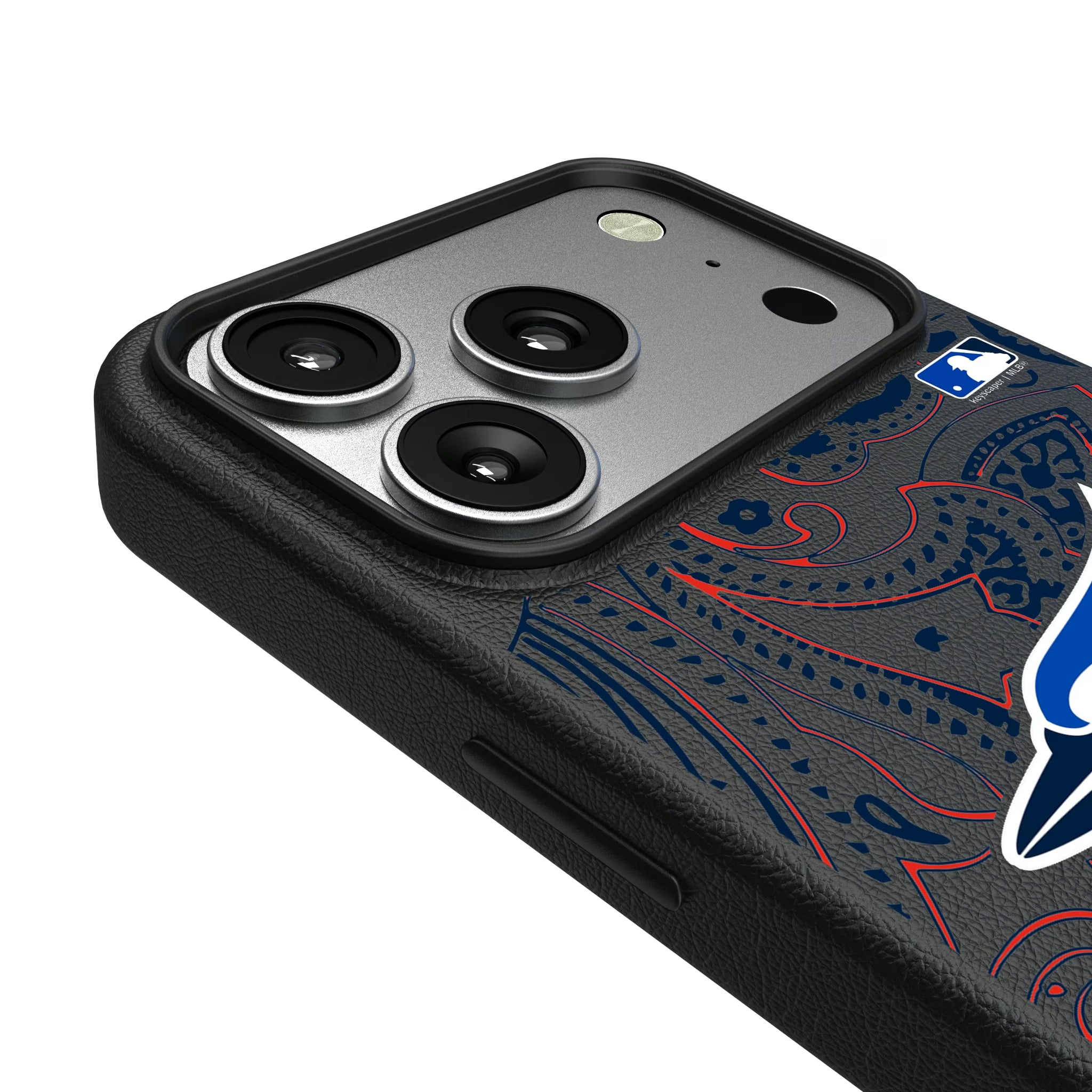 Toronto Blue Jays Paisley iPhone MagSafe Compatible Phone Case for Apple iPhone - Detail#Device_iPhone 17 Pro
