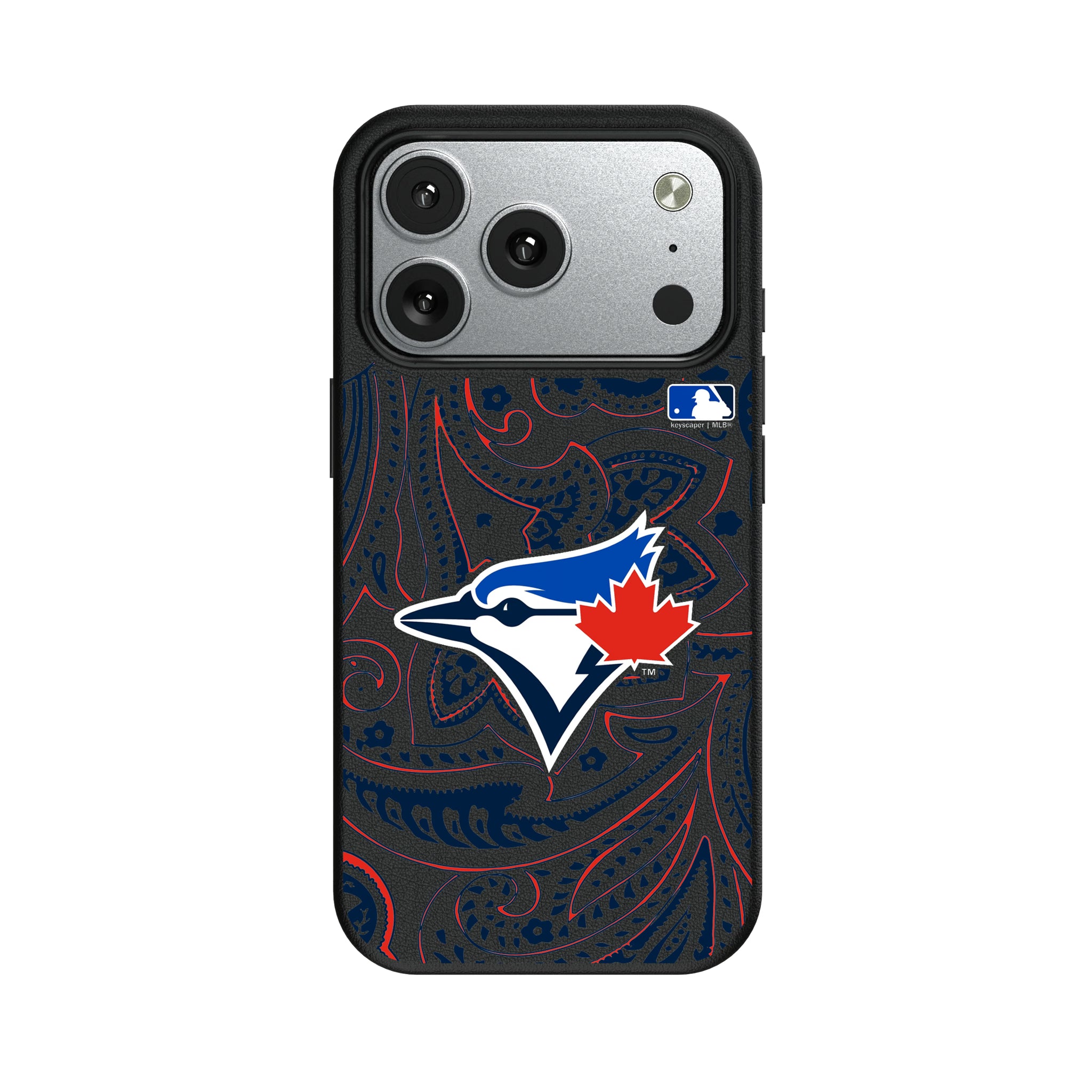 Toronto Blue Jays Paisley iPhone MagSafe Compatible Phone Case for Apple iPhone#Device_iPhone 17 Pro