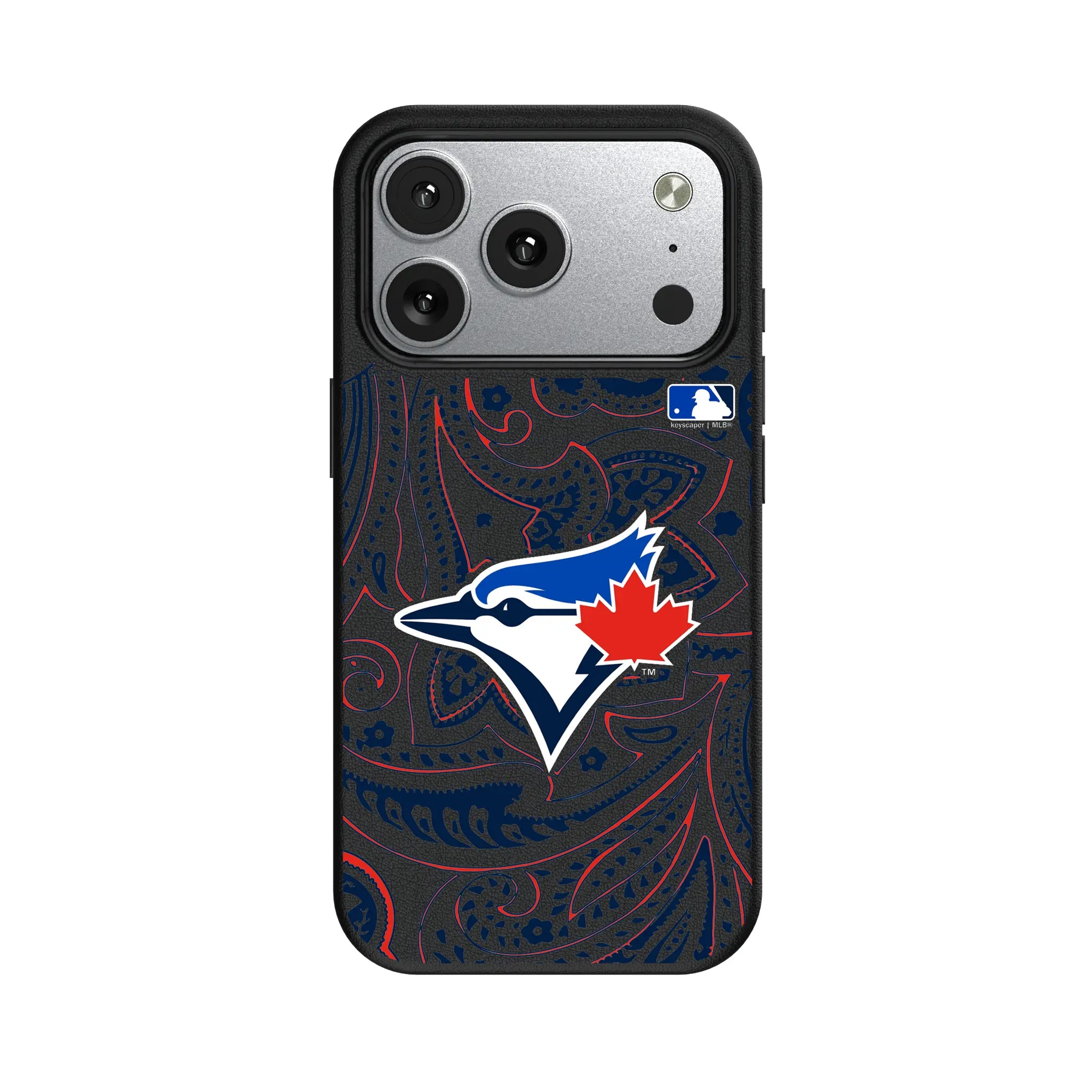 Toronto Blue Jays Paisley iPhone MagSafe Compatible Phone Case for Apple iPhone#Device_iPhone 17 Pro