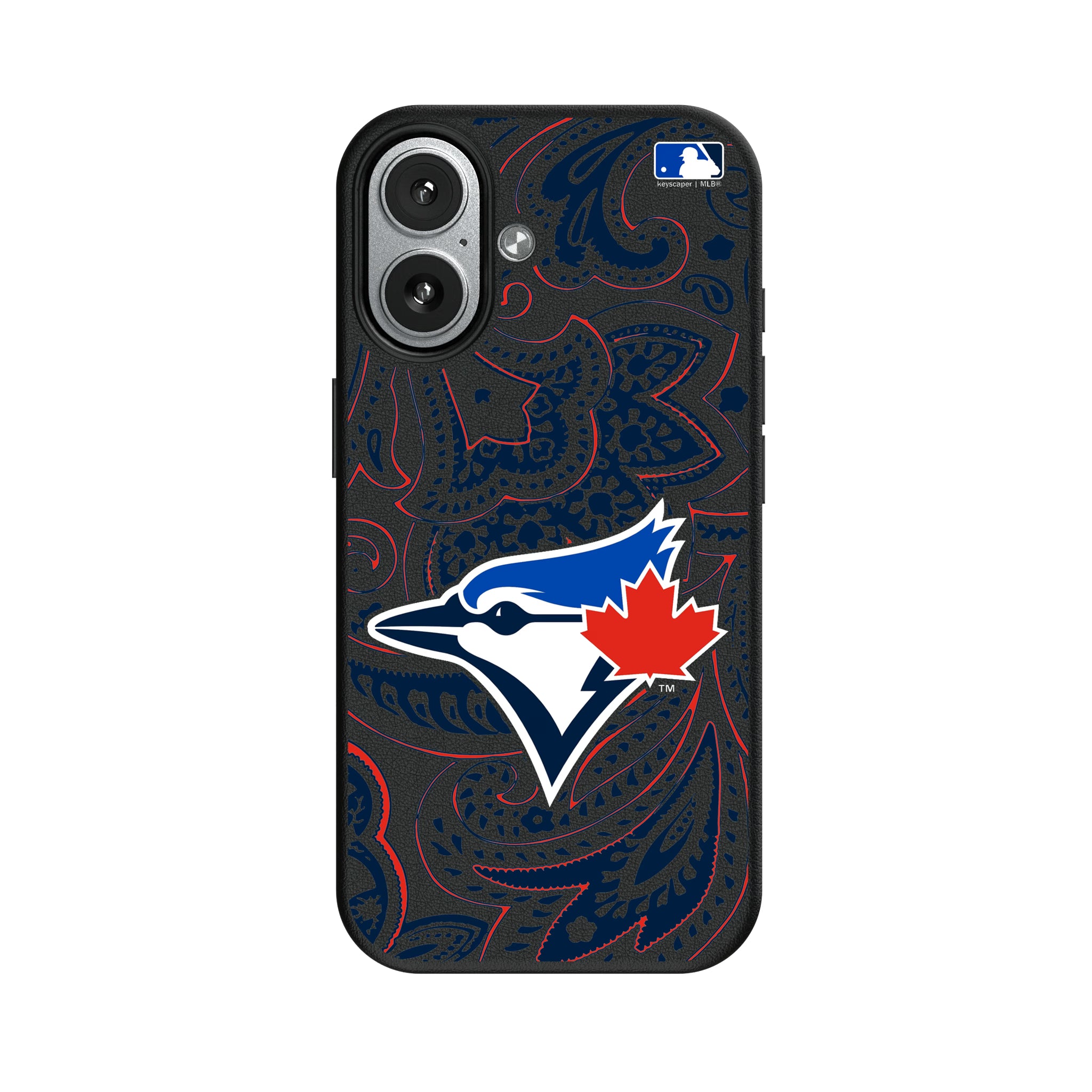 Toronto Blue Jays Paisley iPhone MagSafe Compatible Phone Case for Apple iPhone#Device_iPhone 17