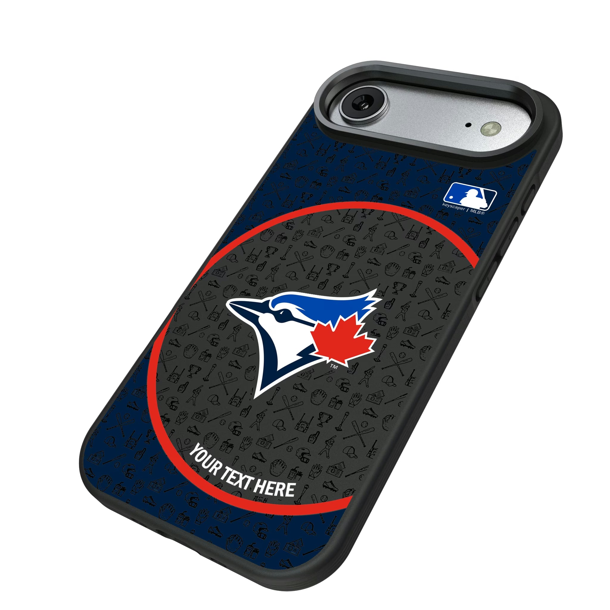 Toronto Blue Jays Personalized Circle iPhone Bump Phone Case for Apple iPhone - Isometric View#Device_iPhone Air