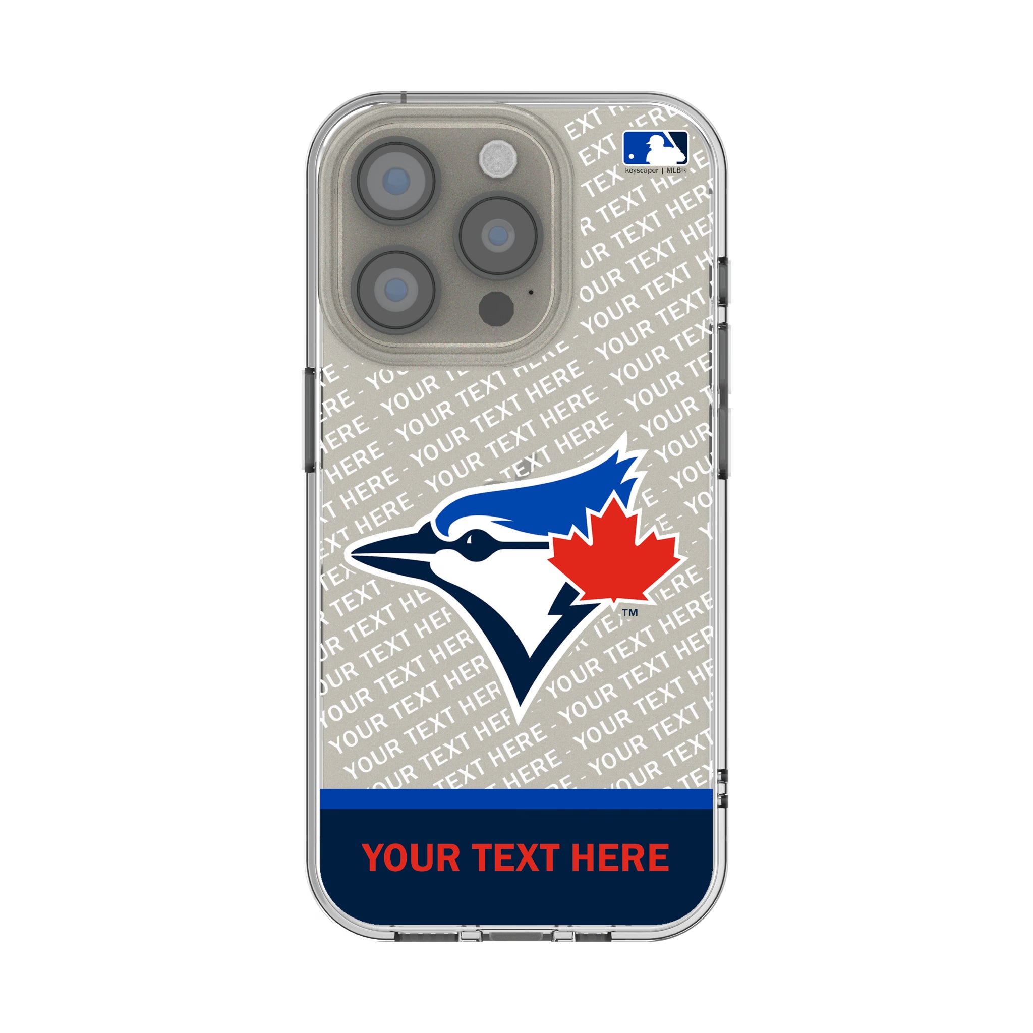 Toronto Blue Jays Personalized EndZone Plus iPhone Clear Phone Case for Apple iPhone