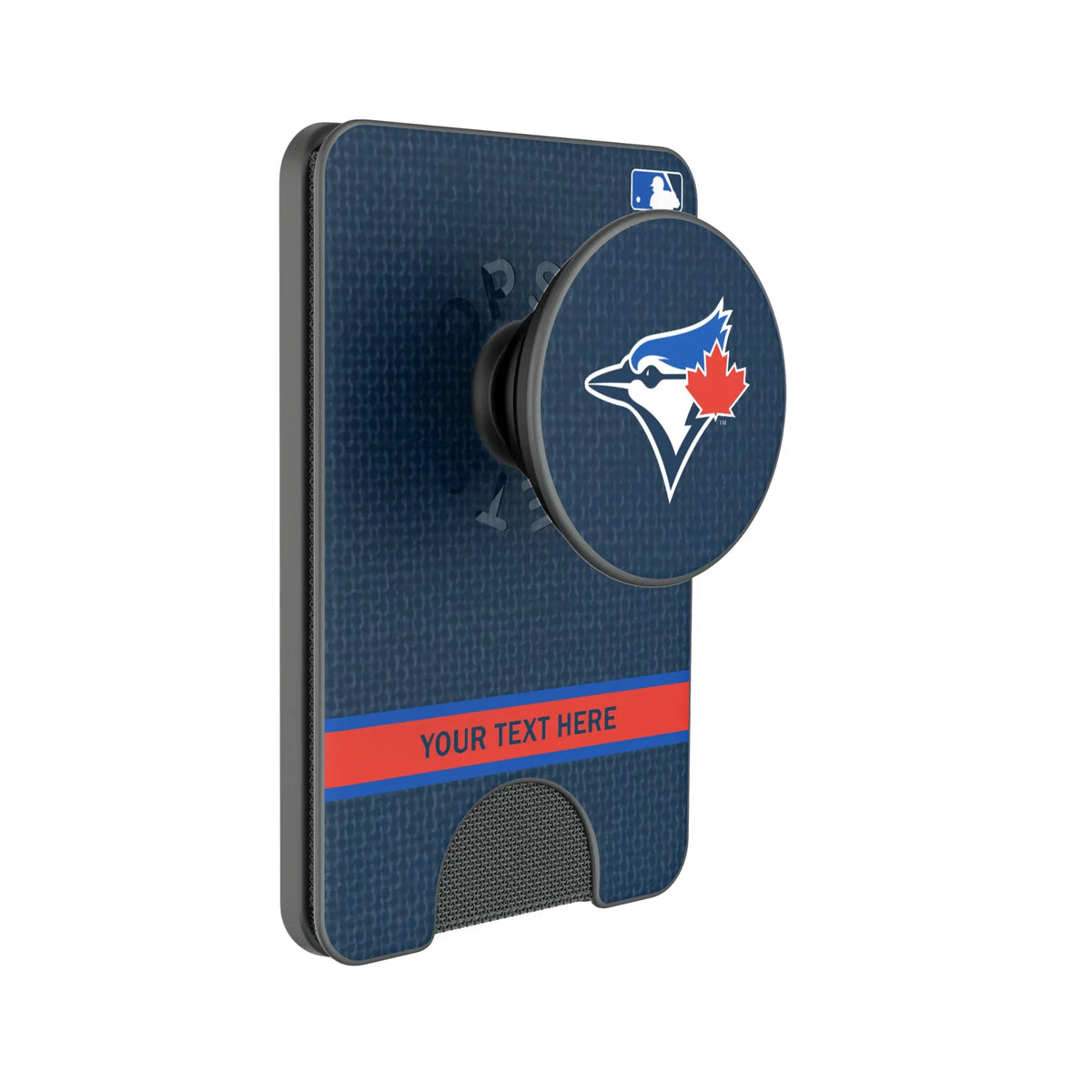 Toronto Blue Jays Personalized Endzone Solid Popsockets Wallet Magnetic