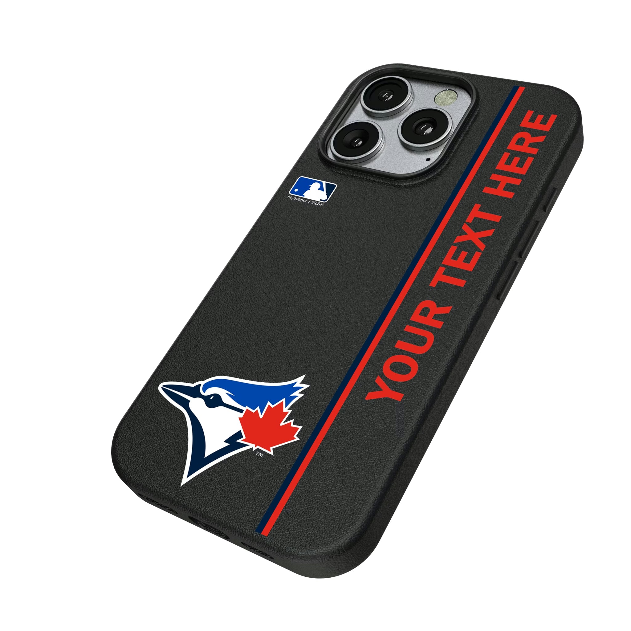 Toronto Blue Jays Personalized Sidebard iPhone MagSafe Compatible Phone Case for Apple iPhone - Isometric View